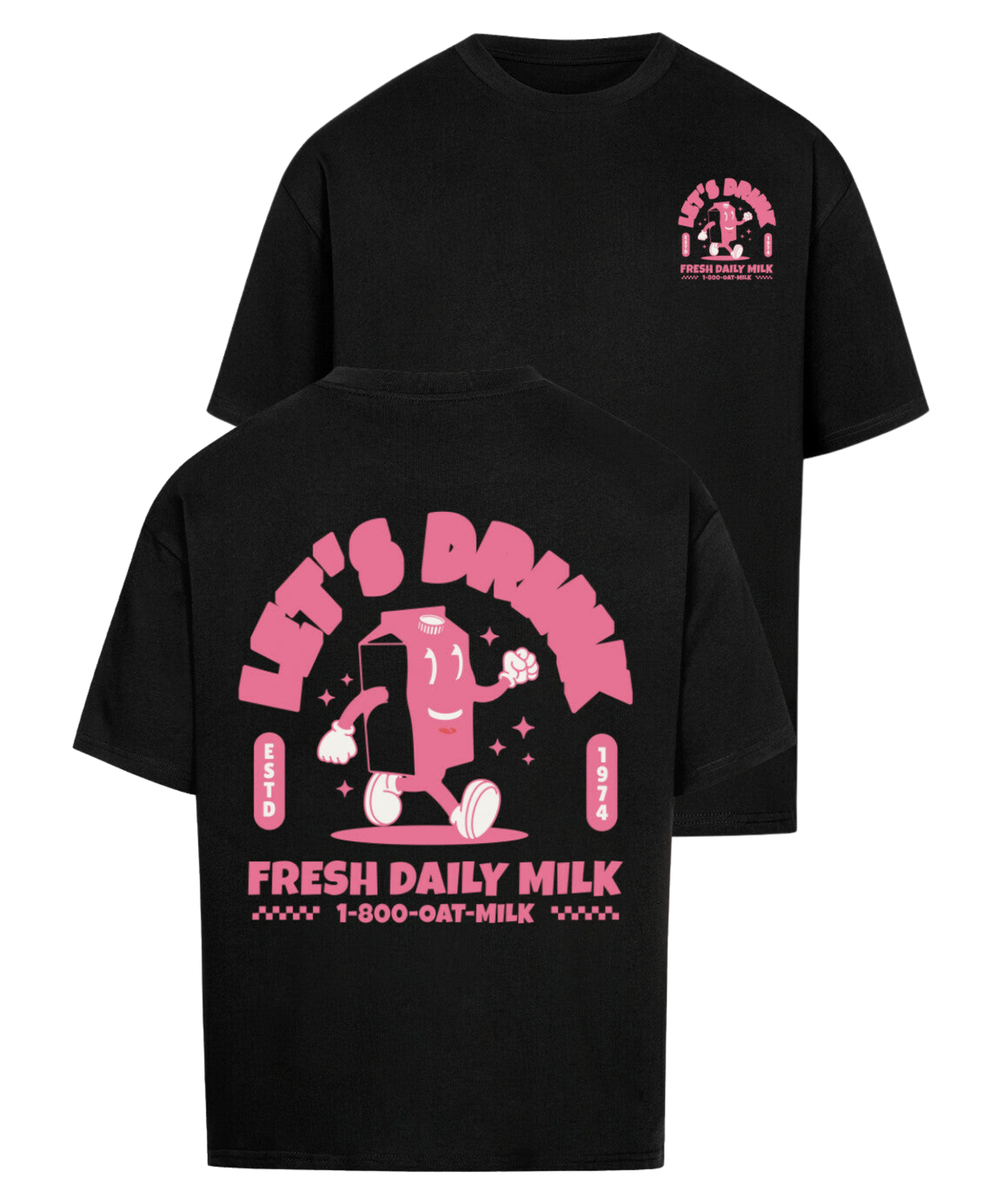 Urban Tag Oversized T-Shirt – "Fresh Daily Milk"