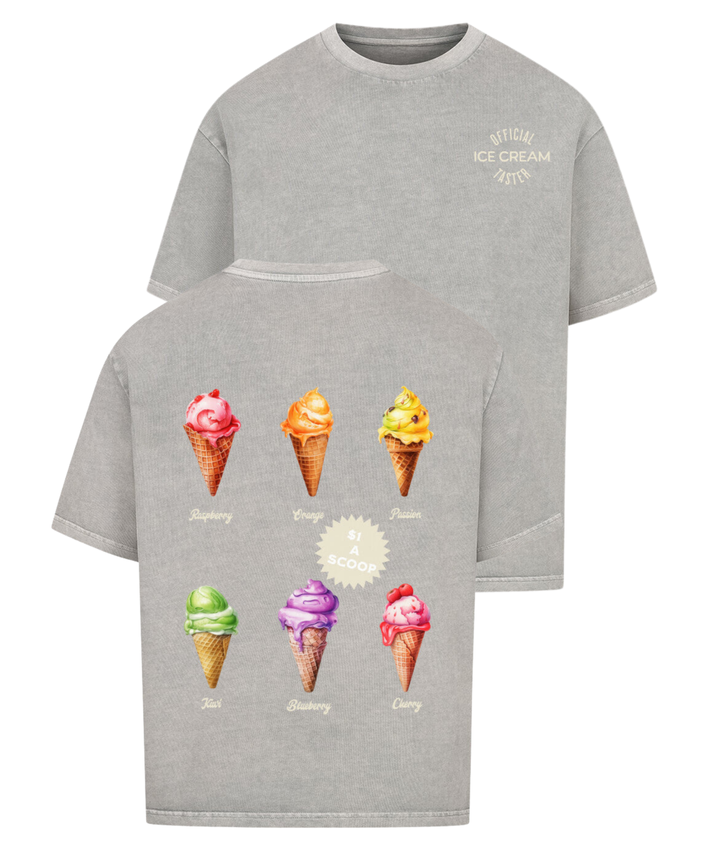Urban Tag Oversized T-Shirt – "Ice Cream Club"
