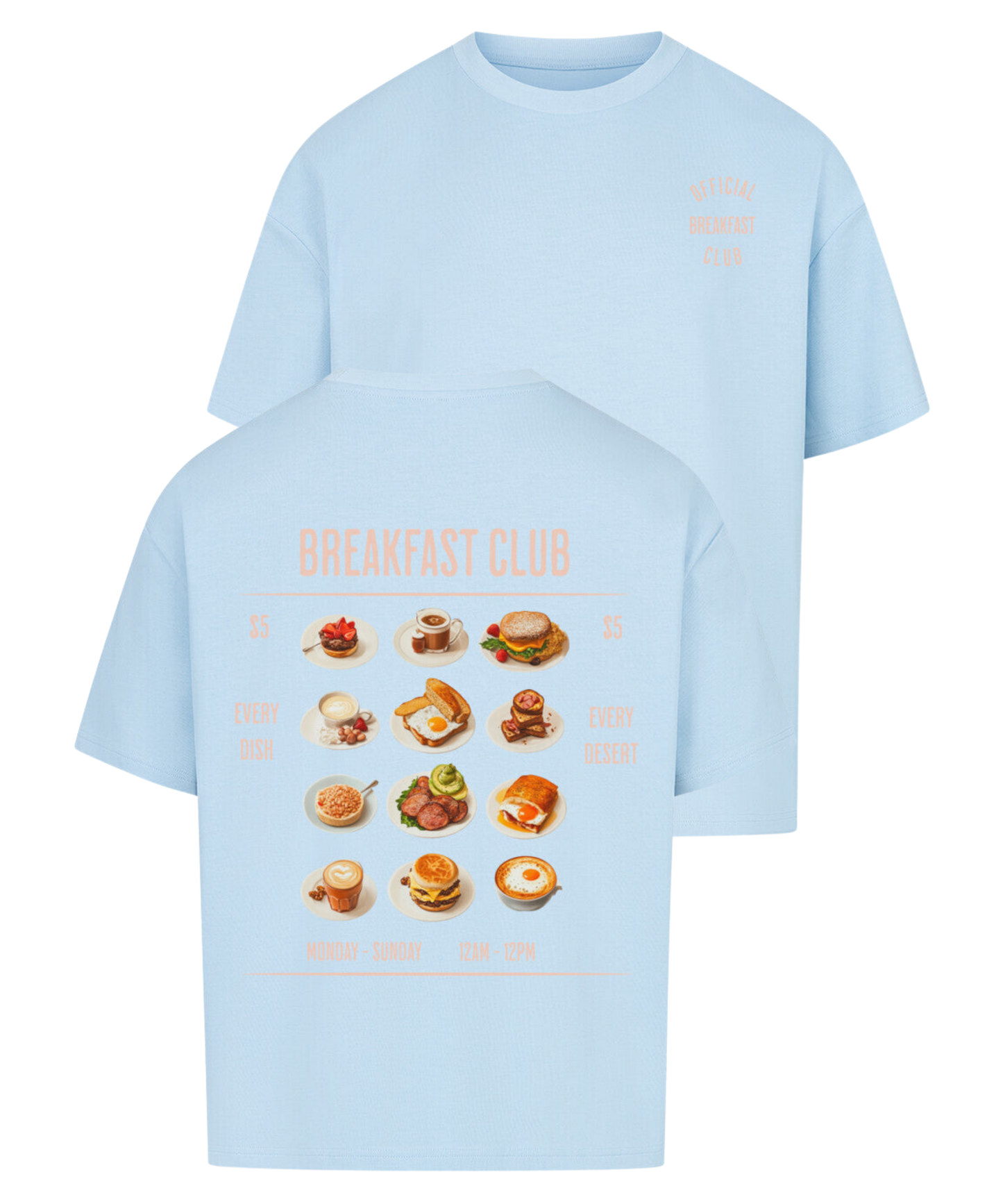 Urban Tag Oversized T-Shirt – "Breakfast Club"
