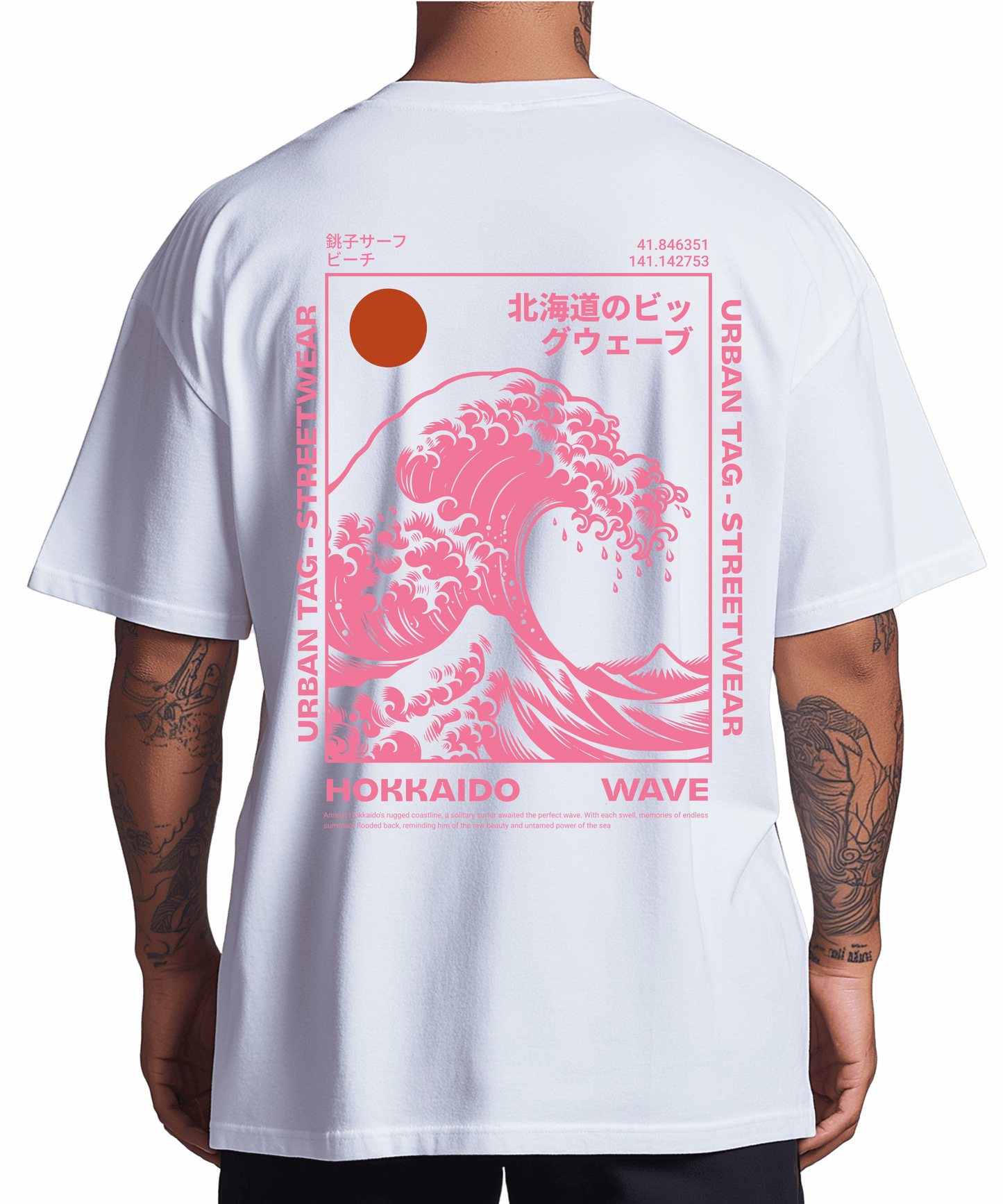 Urban Tag Oversized T-Shirt – "Hokkaido Wave"