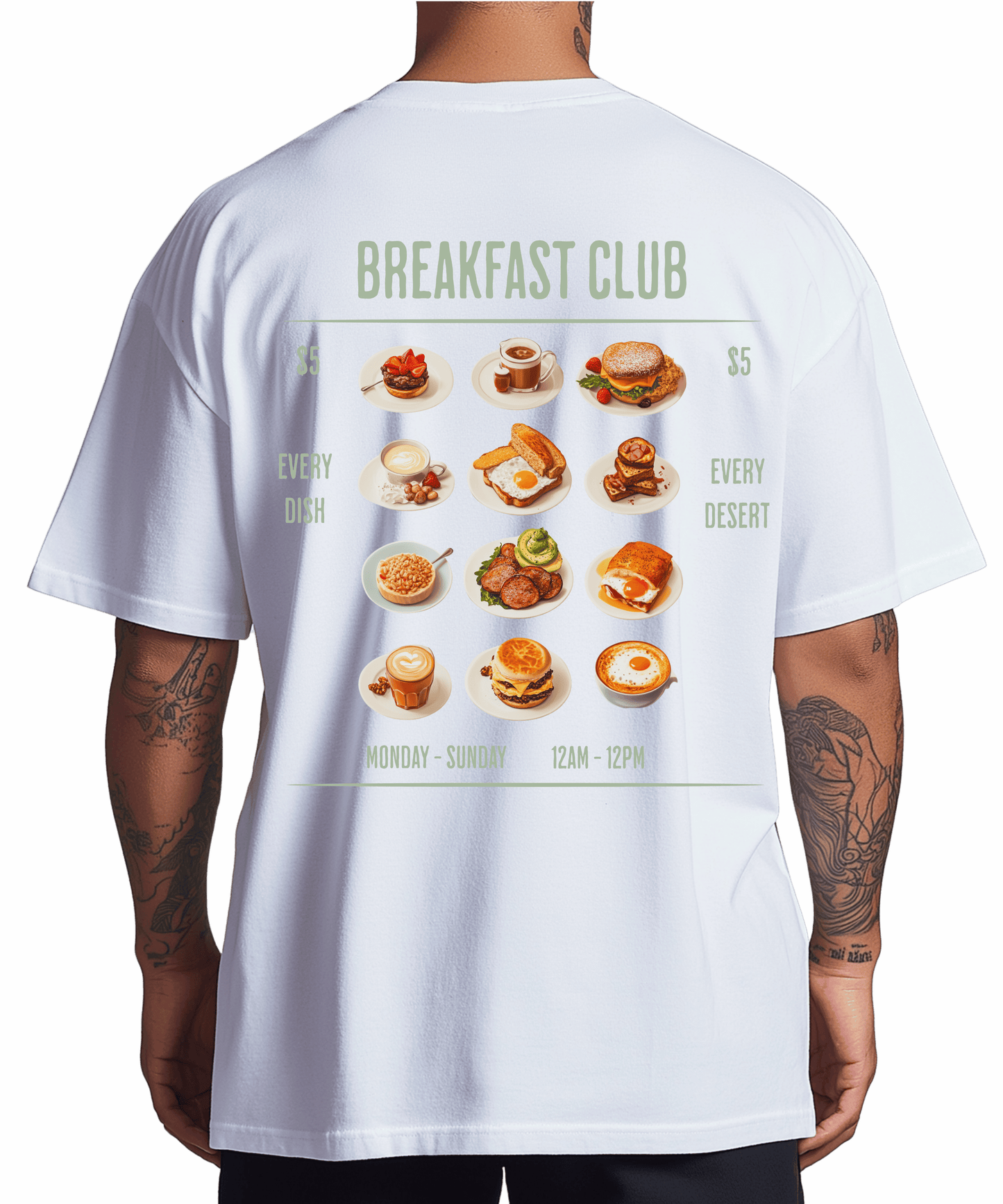Urban Tag Oversized T-Shirt – "Breakfast Club"