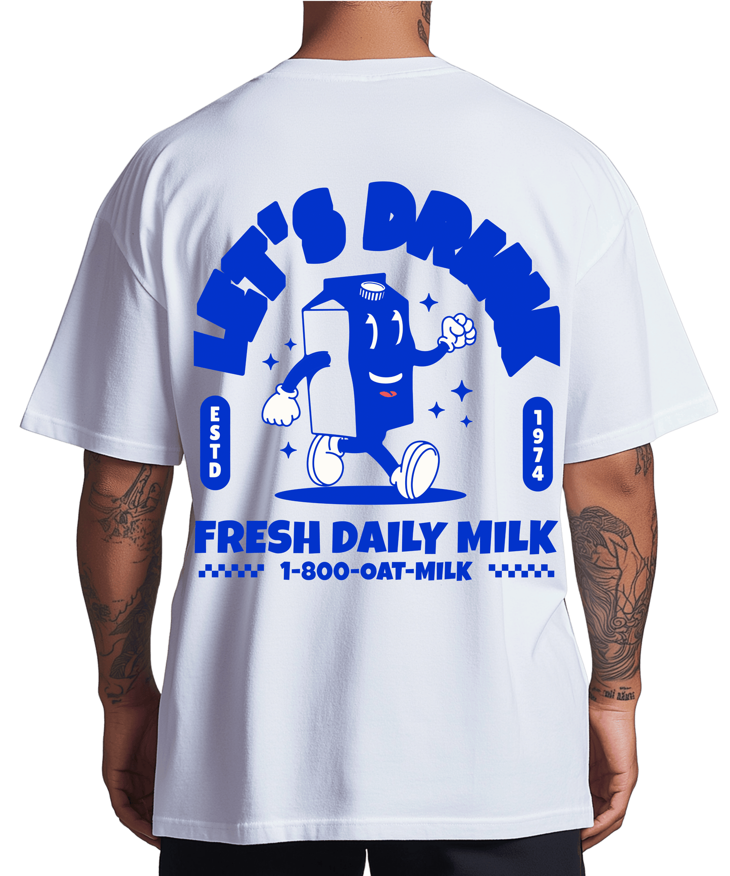 Urban Tag Oversized T-Shirt – "Fresh Daily Milk"