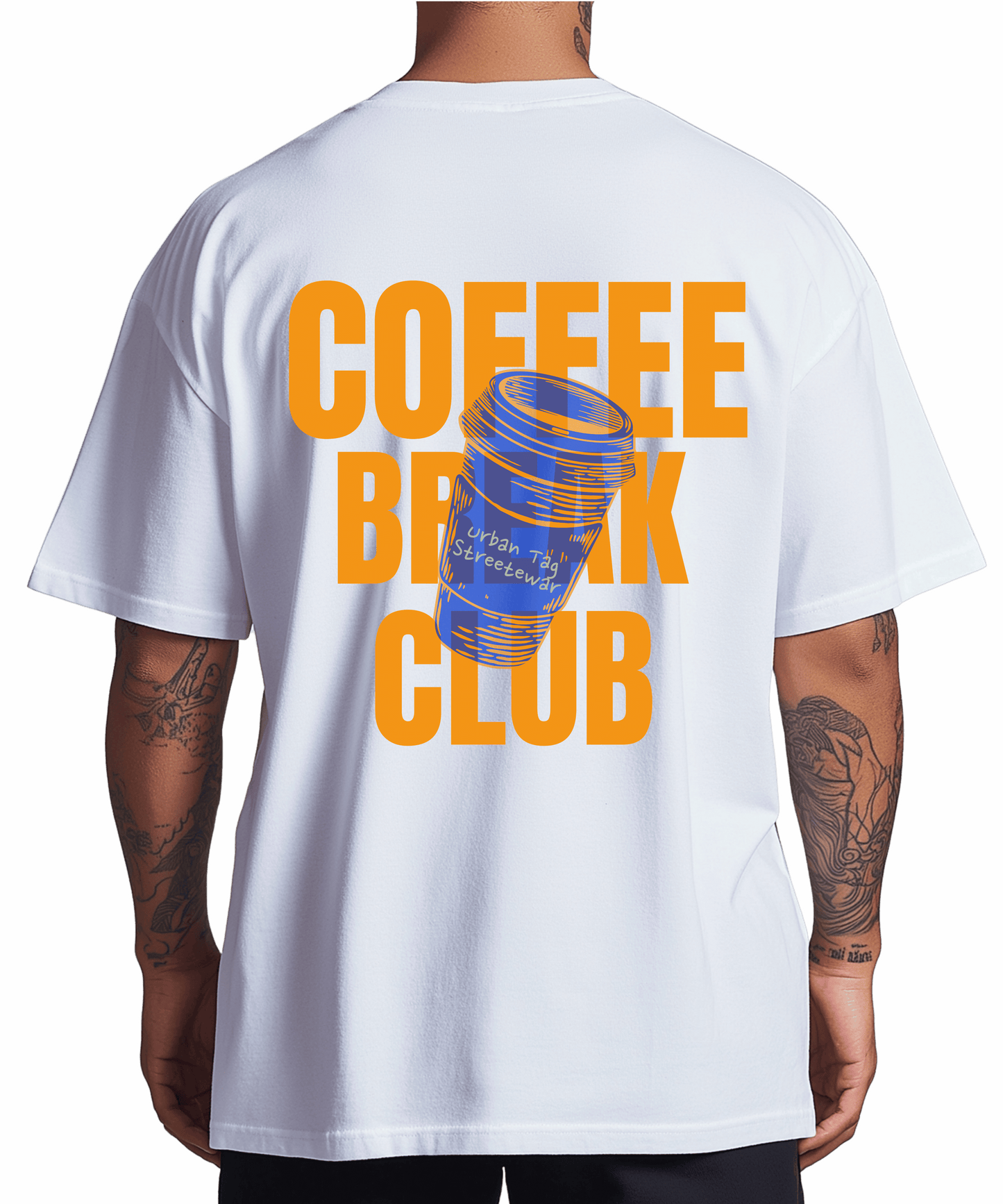 Urban Tag Oversized T-Shirt – "Coffee Break"