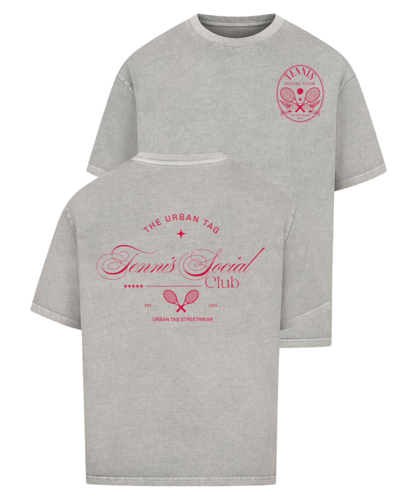 Urban Tag Oversized T-Shirt – "Tennis Social Club"