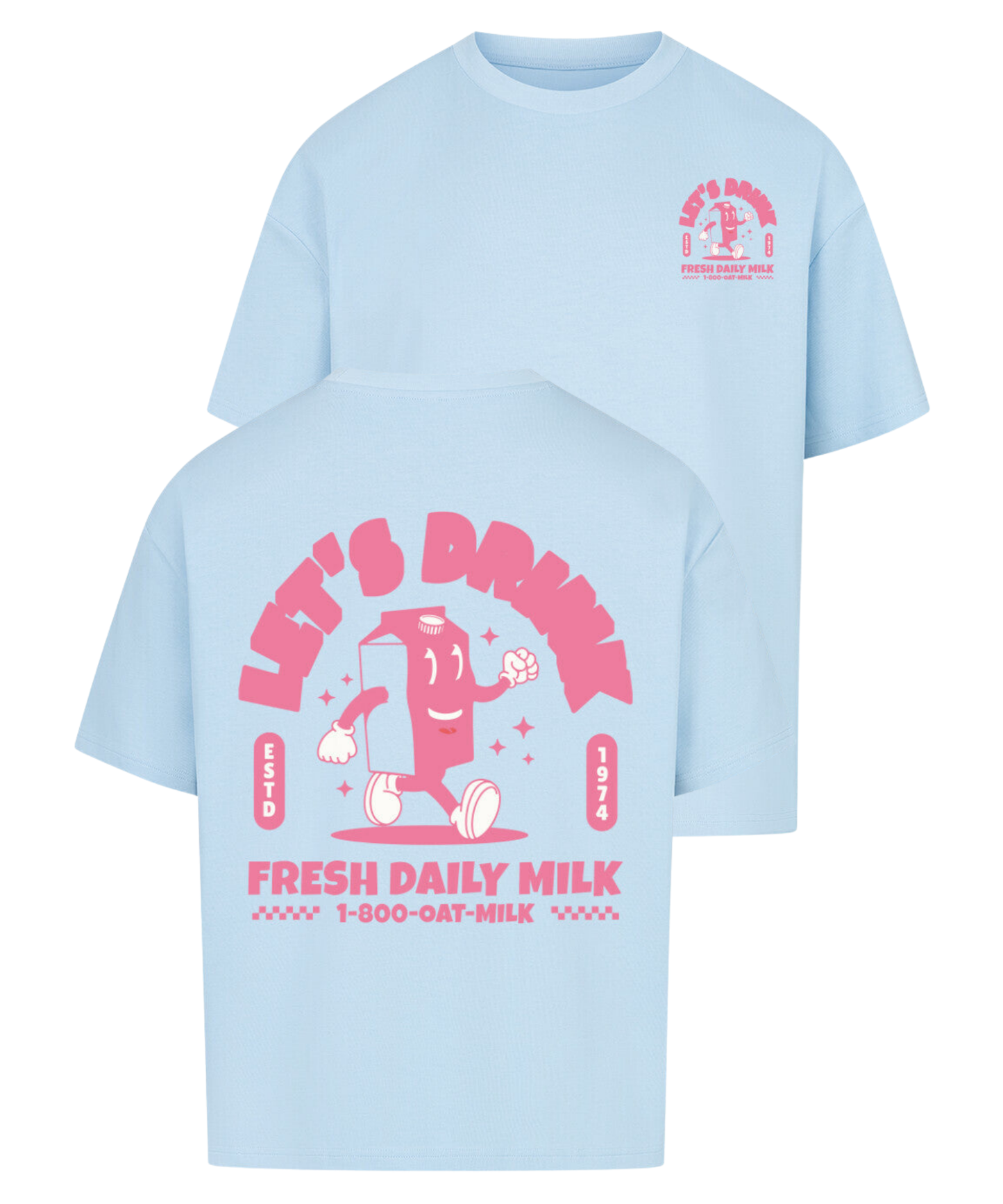 Urban Tag Oversized T-Shirt – "Fresh Daily Milk"