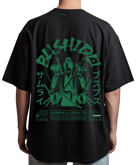 Urban Tag Oversized T-Shirt – "Bushido Samurai"