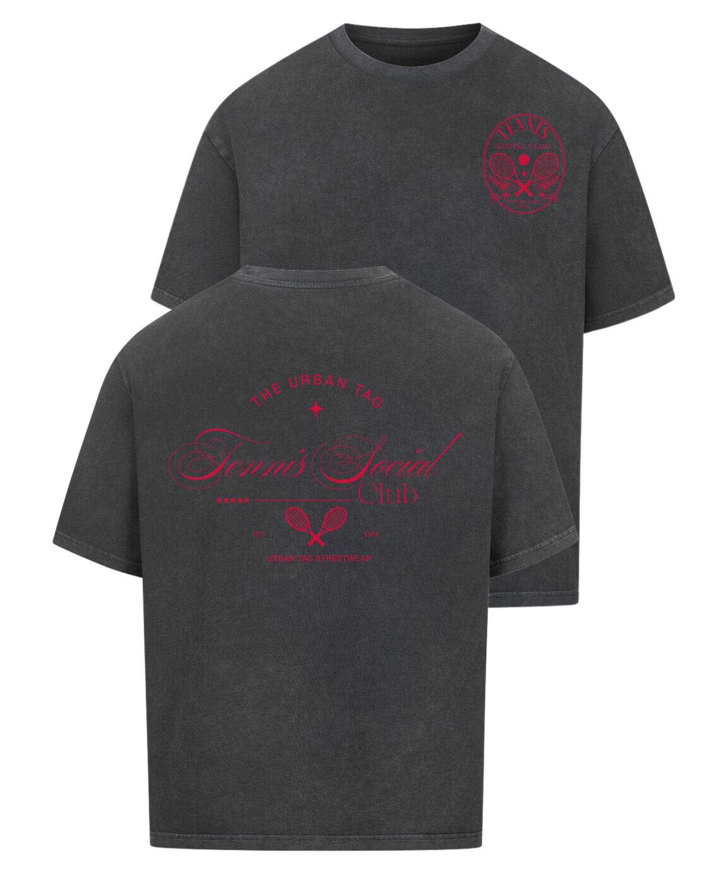 Urban Tag Oversized T-Shirt – "Tennis Social Club"