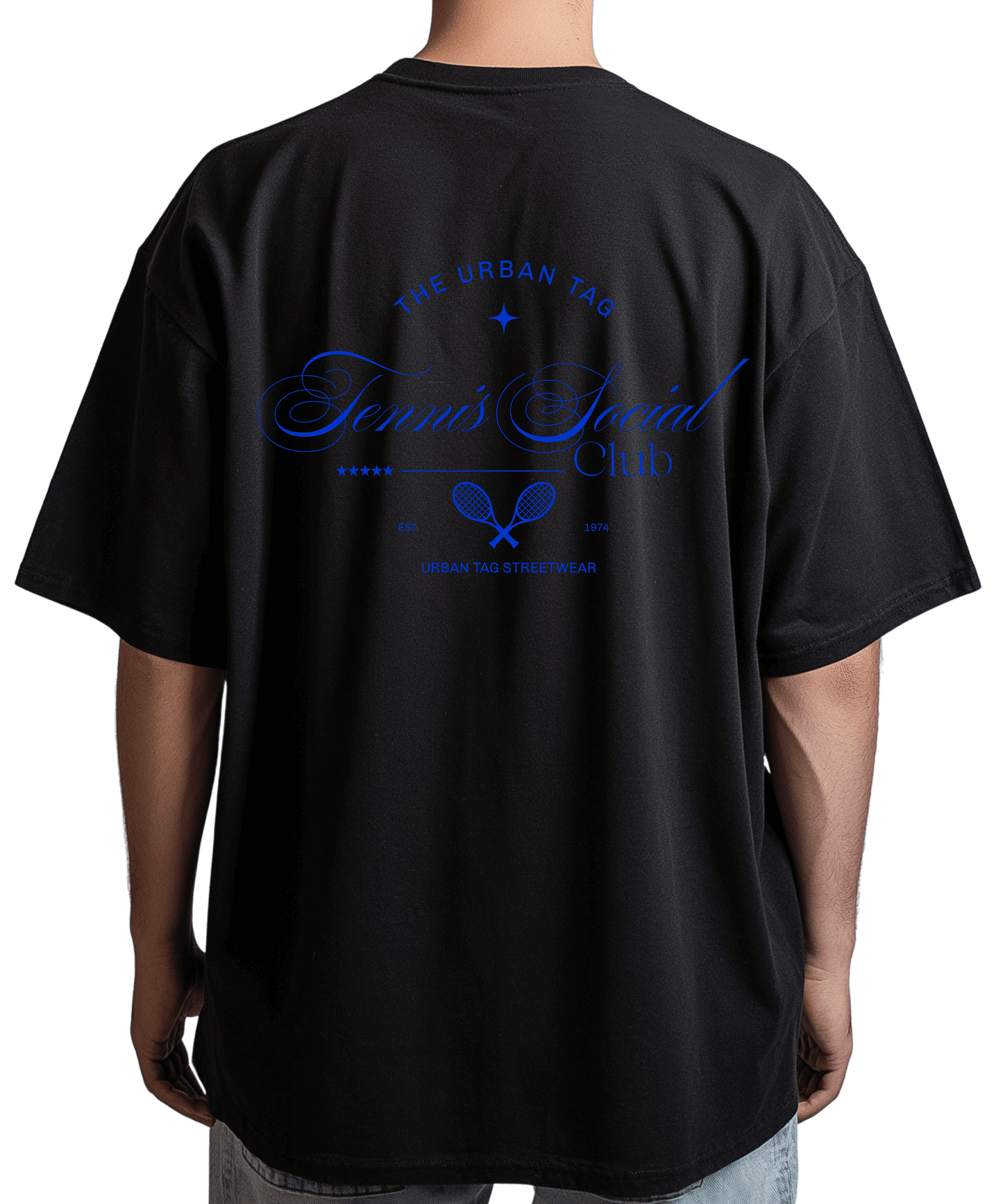 Urban Tag Oversized T-Shirt – "Tennis Social Club"
