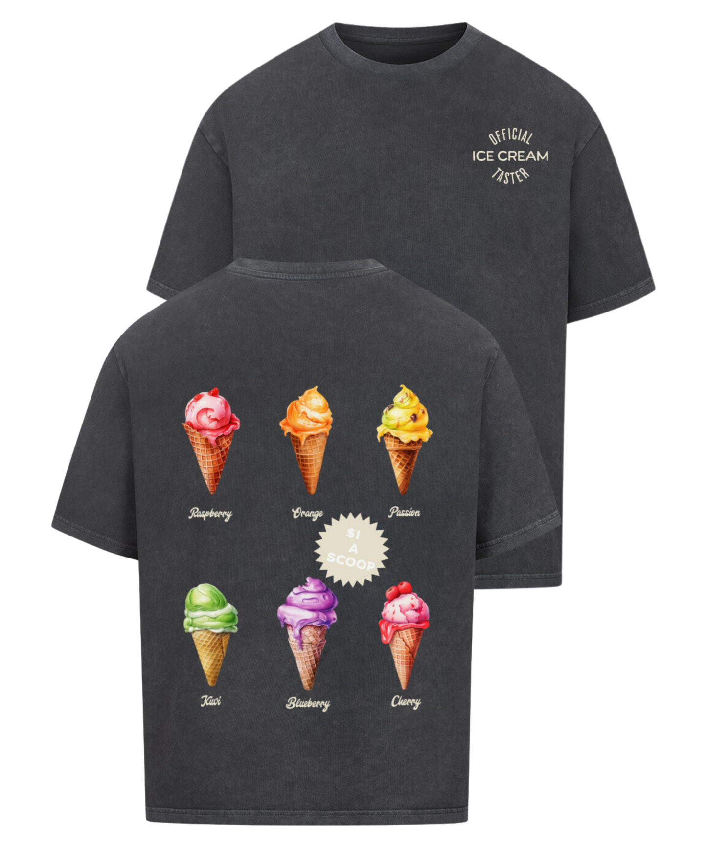 Urban Tag Oversized T-Shirt – "Ice Cream Club"