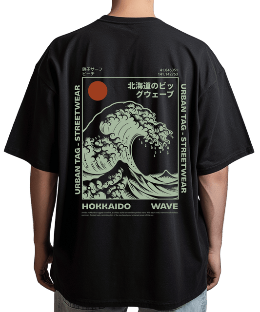 Urban Tag Oversized T-Shirt – "Hokkaido Wave"