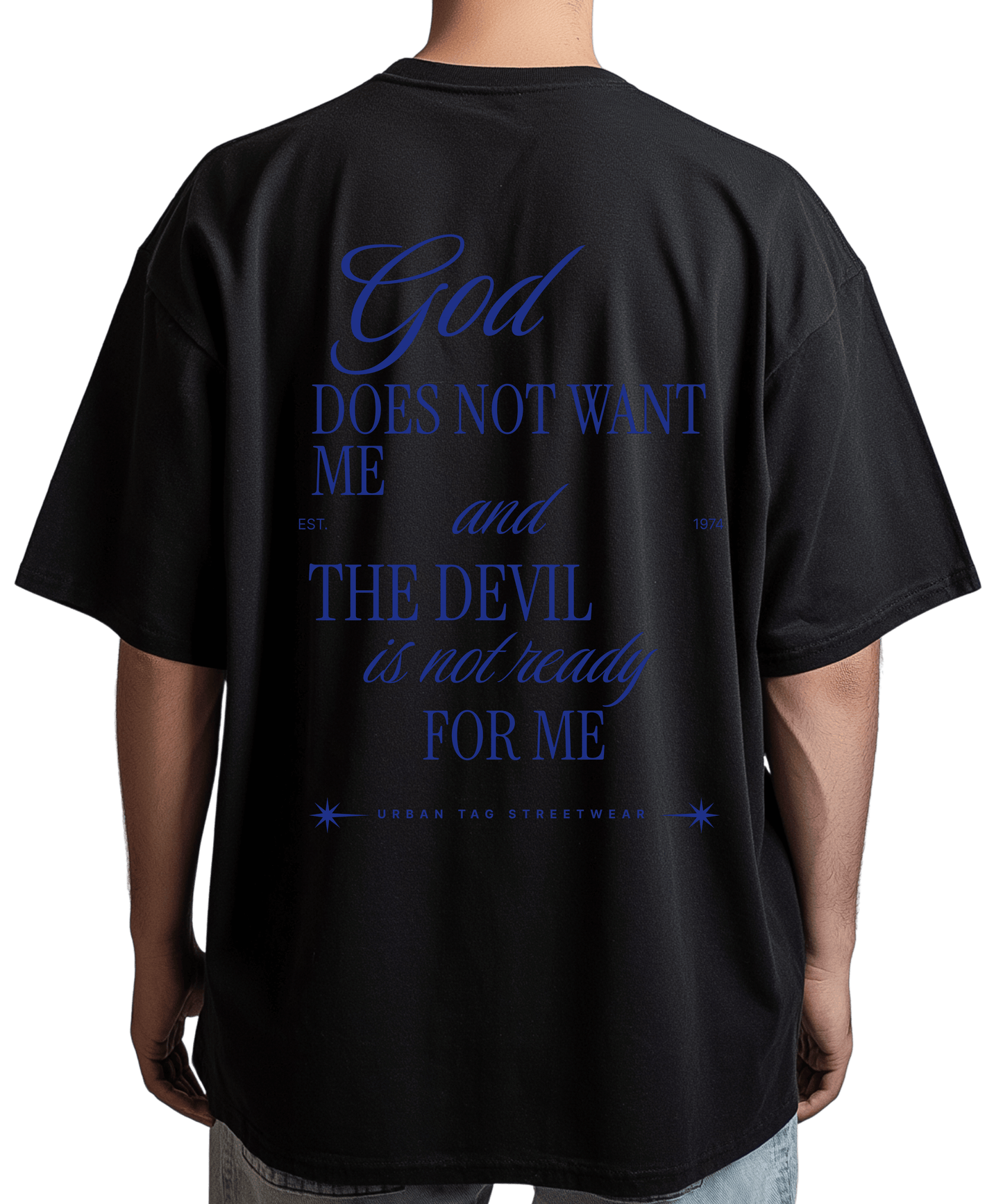 Urban Tag Oversized T-Shirt – "God & Devil"