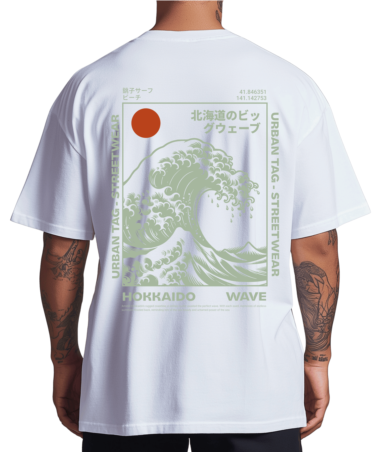 Urban Tag Oversized T-Shirt – "Hokkaido Wave"