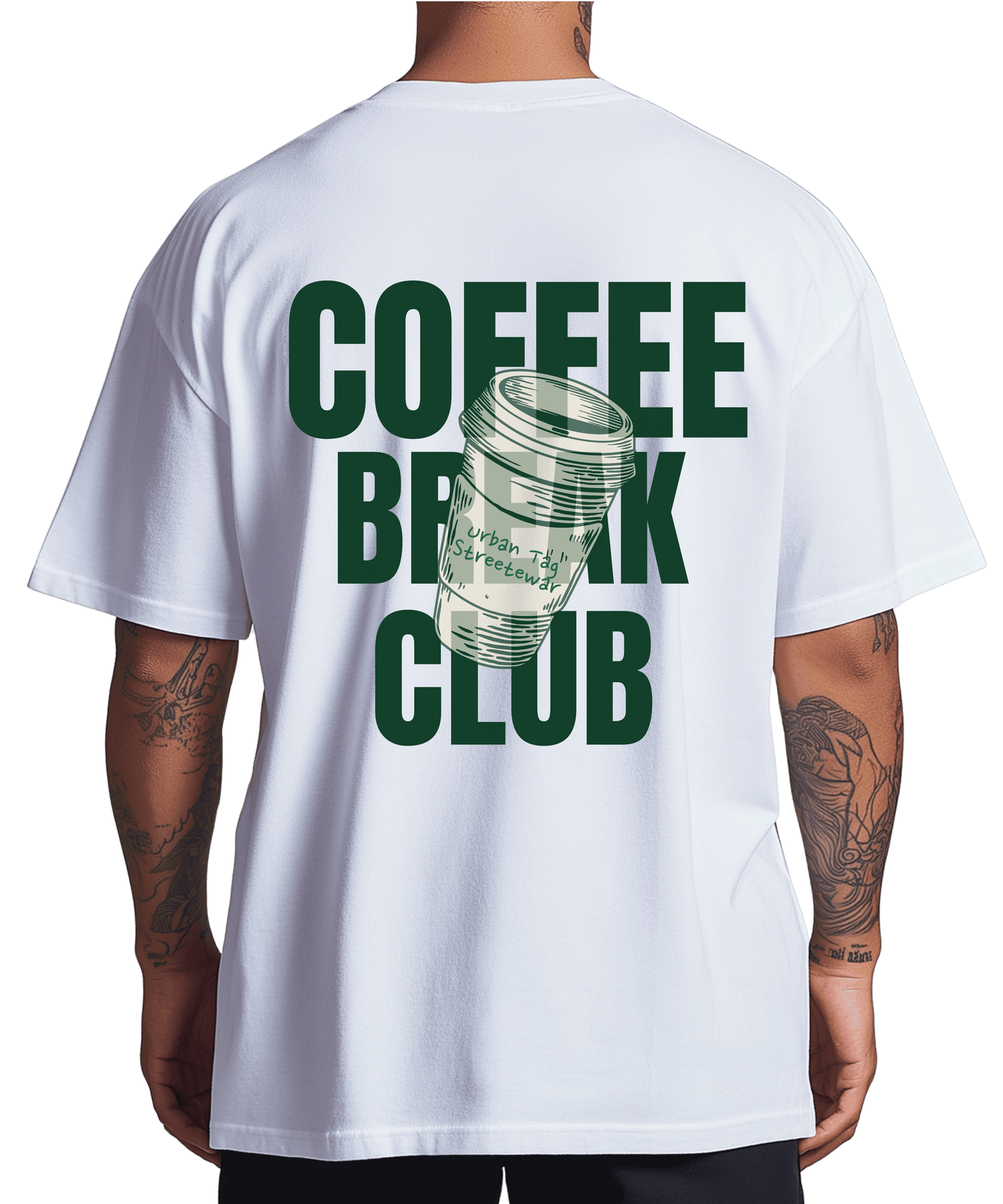 Urban Tag Oversized T-Shirt – "Coffee Break"