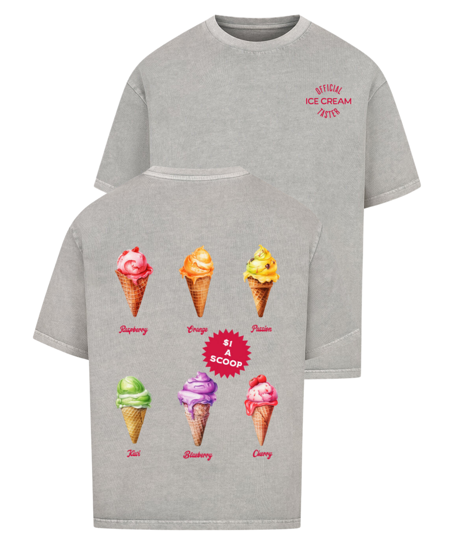 Urban Tag Oversized T-Shirt – "Ice Cream Club"
