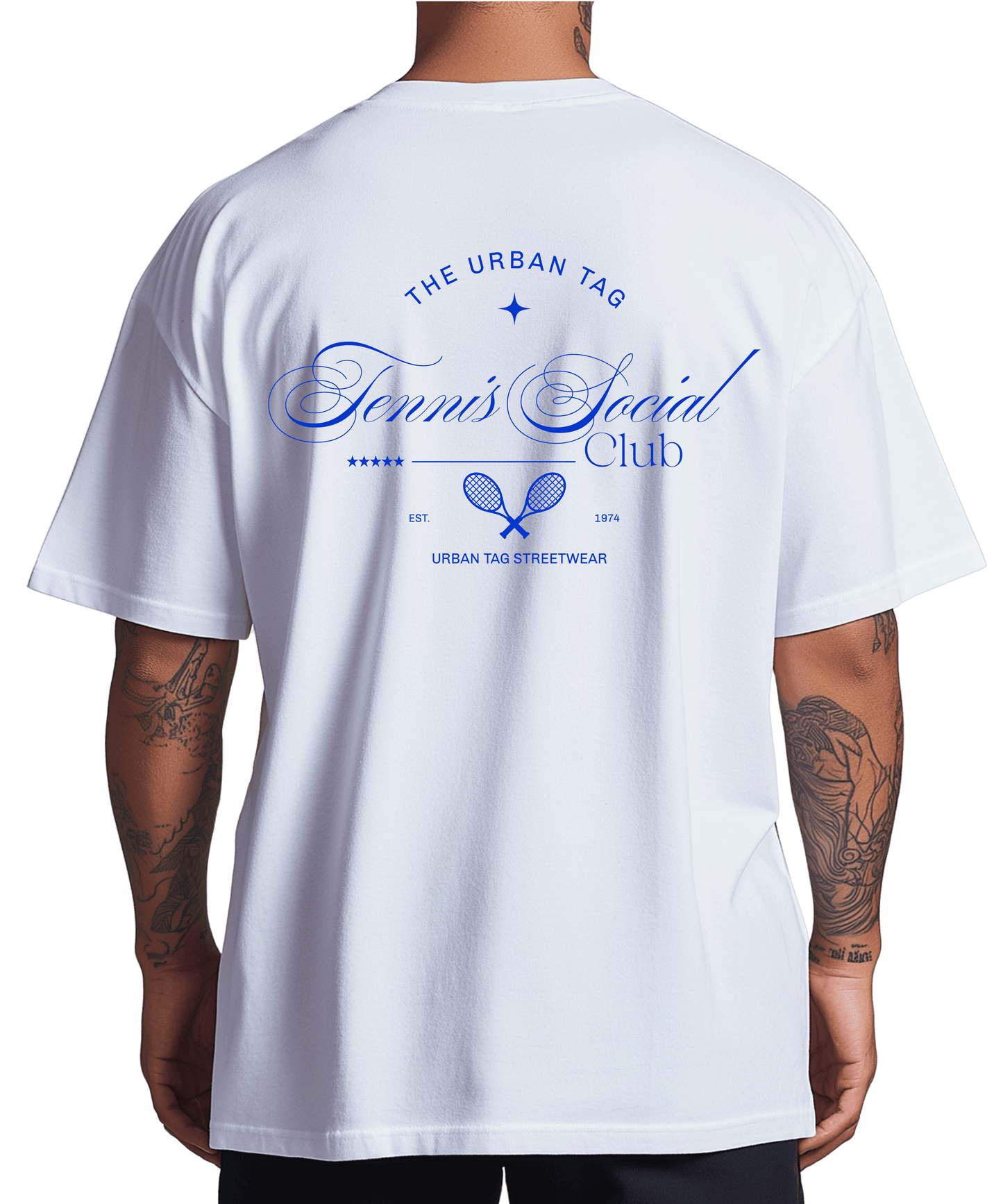 Urban Tag Oversized T-Shirt – "Tennis Social Club"