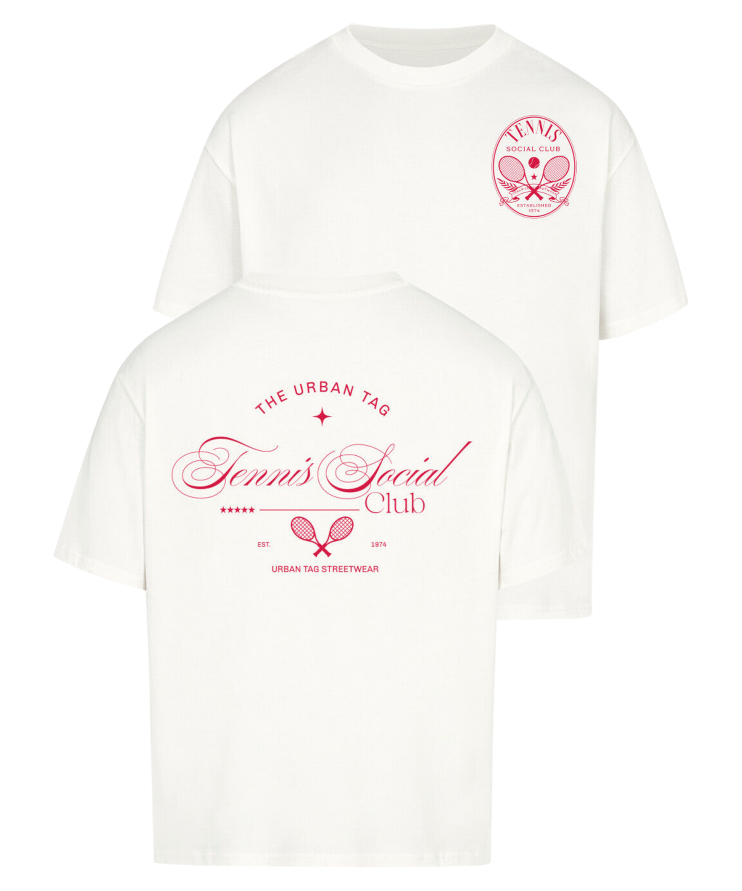 Urban Tag Oversized T-Shirt – "Tennis Social Club"