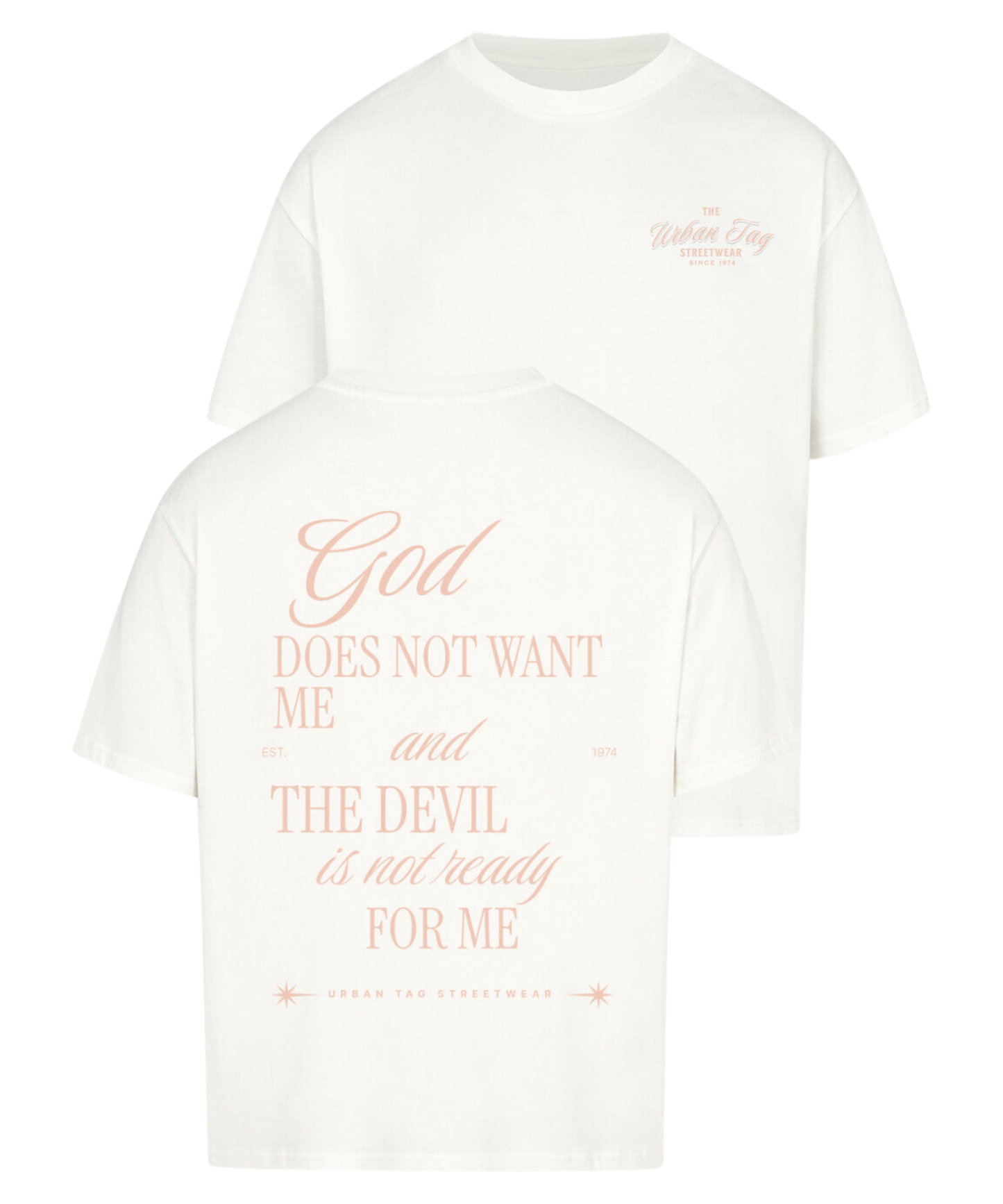 Urban Tag Oversized T-Shirt – "God & Devil"