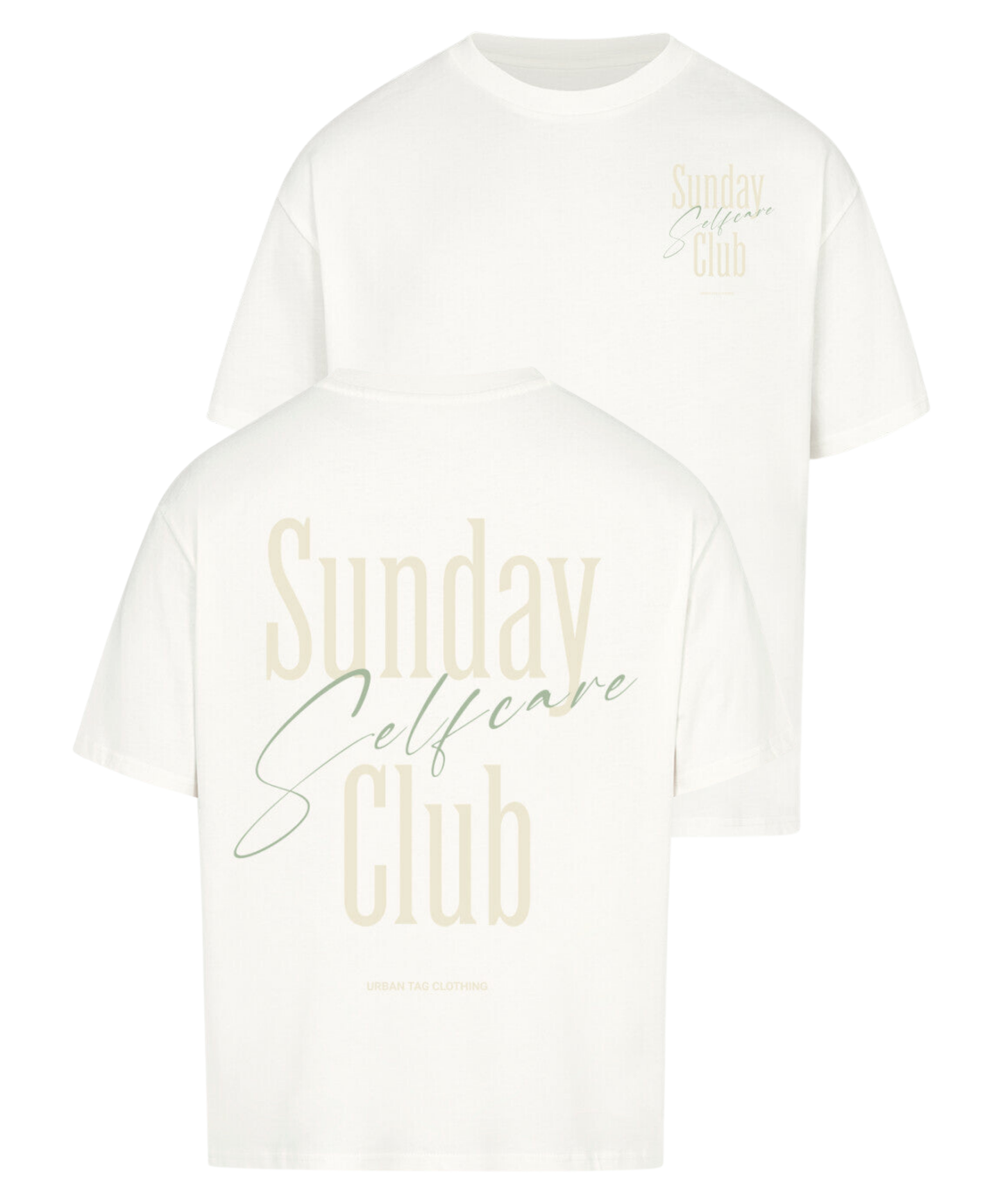 Urban Tag Oversized T-Shirt – "Sunday Selfcare Club"