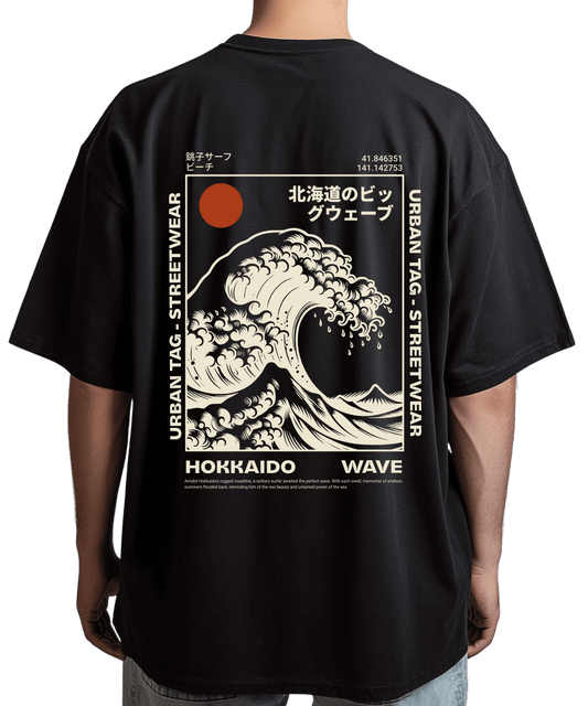 Urban Tag Oversized T-Shirt – "Hokkaido Wave"