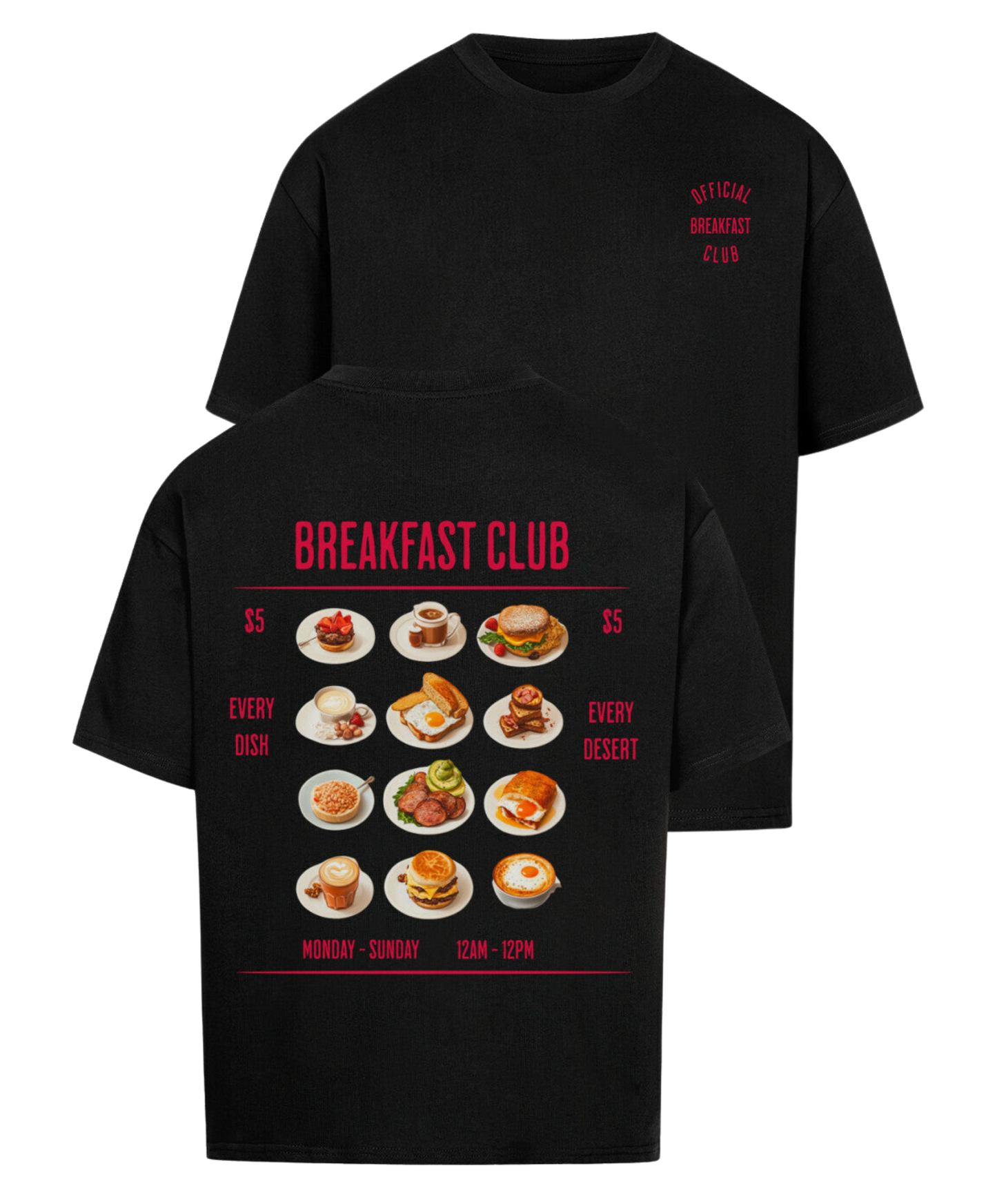 Urban Tag Oversized T-Shirt – "Breakfast Club"