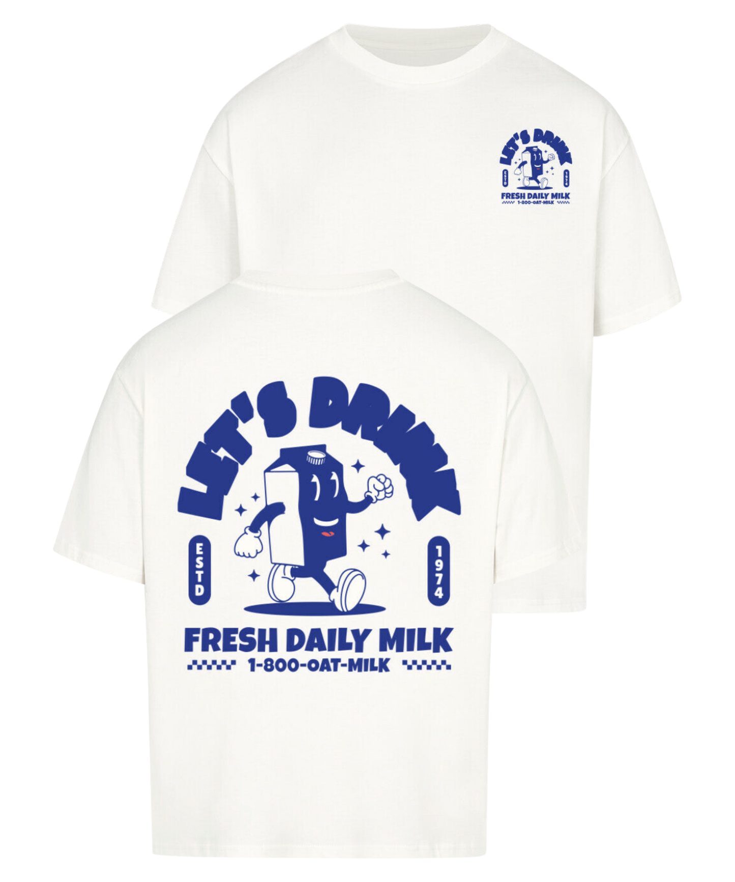 Urban Tag Oversized T-Shirt – "Fresh Daily Milk"
