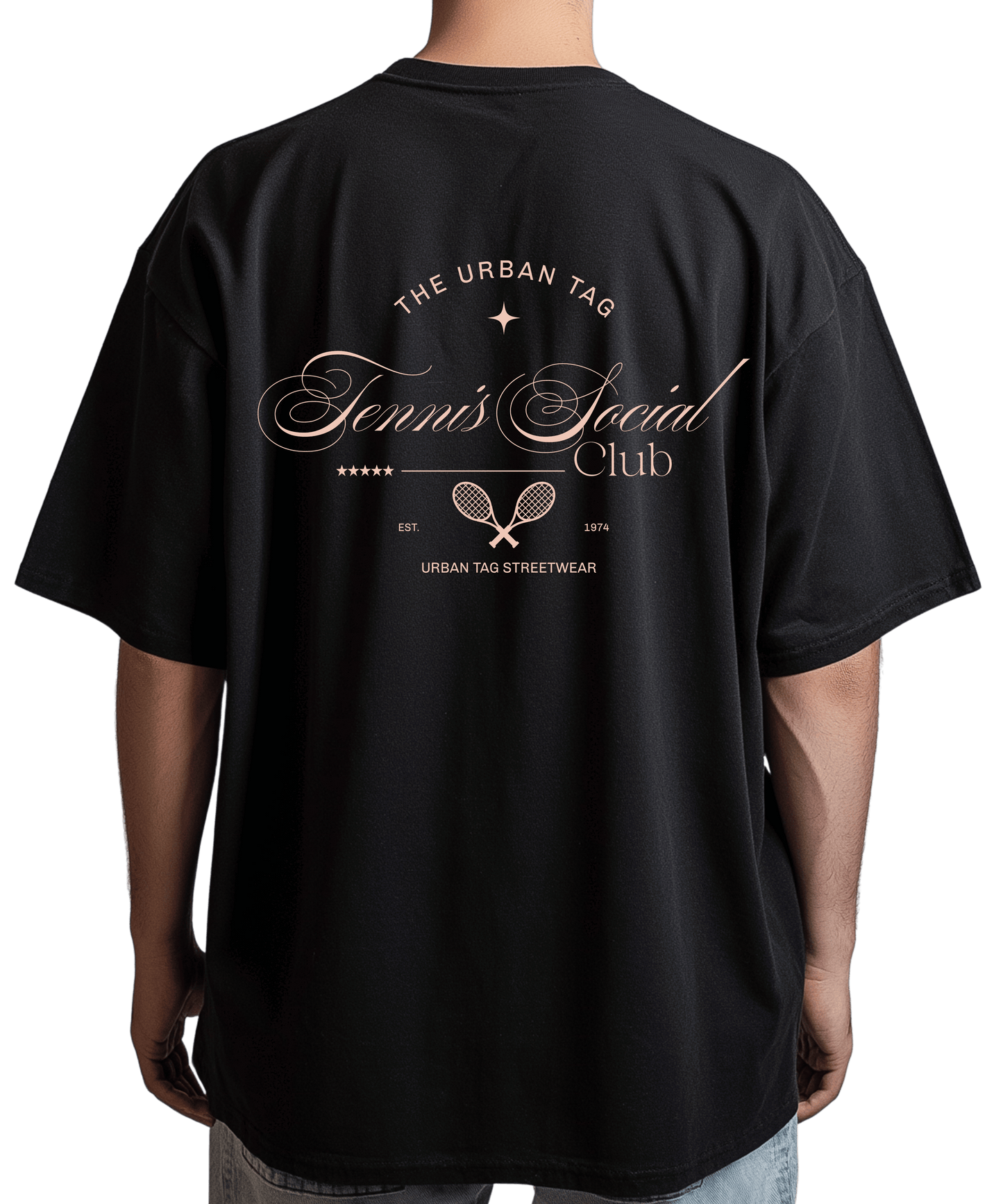 Urban Tag Oversized T-Shirt – "Tennis Social Club"