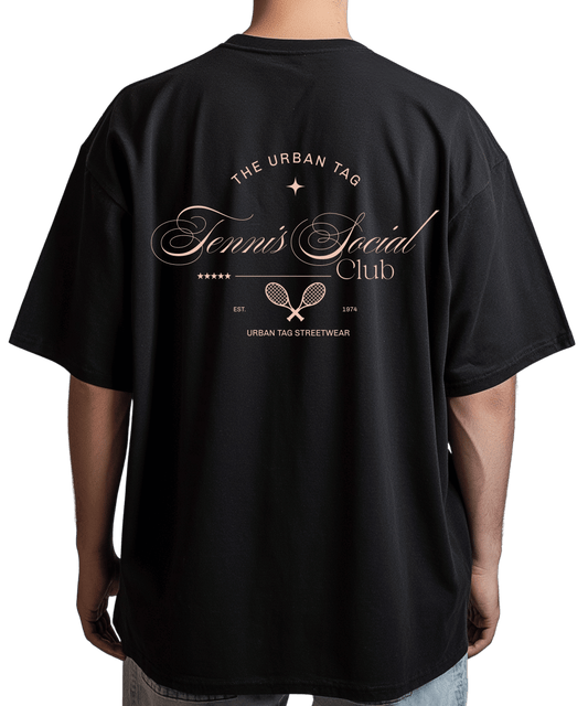 Urban Tag Oversized T-Shirt – "Tennis Social Club"
