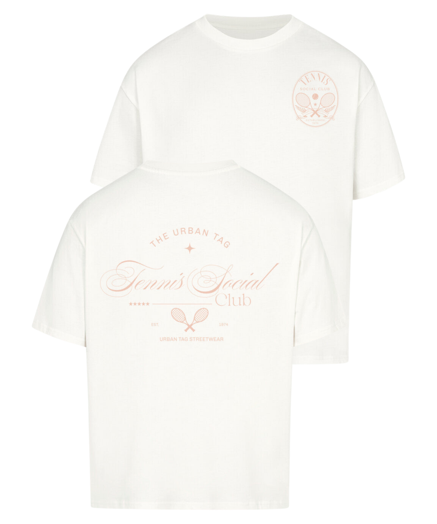 Urban Tag Oversized T-Shirt – "Tennis Social Club"