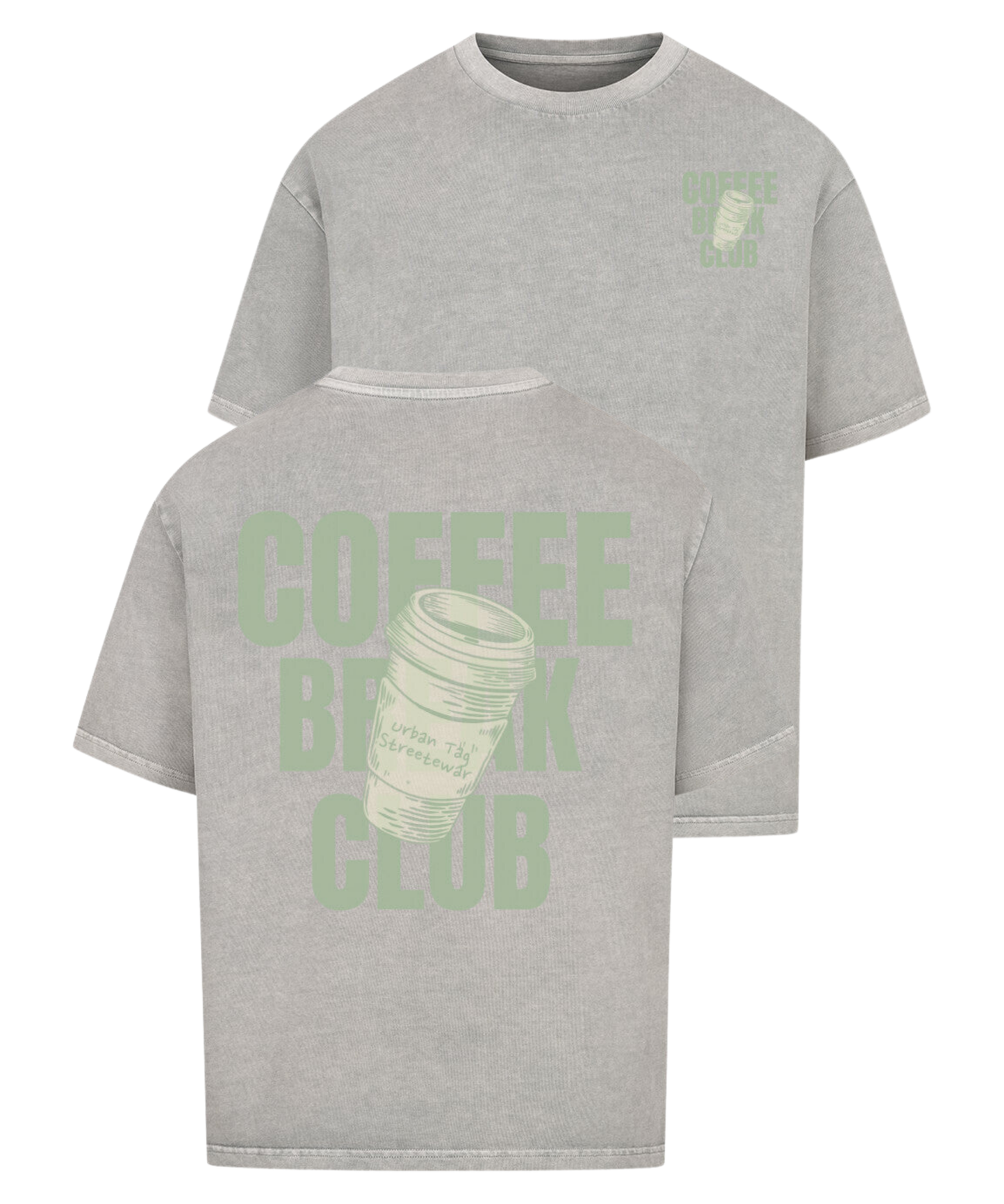 Urban Tag Oversized T-Shirt – "Coffee Break"