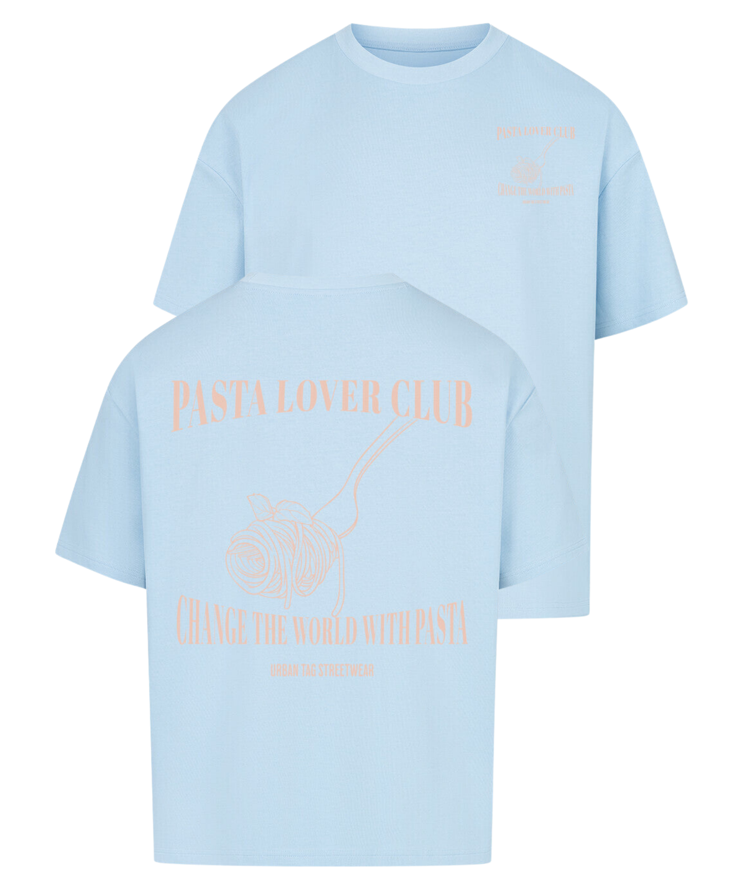 Urban Tag Oversized T-Shirt – "Pasta Lover Club"