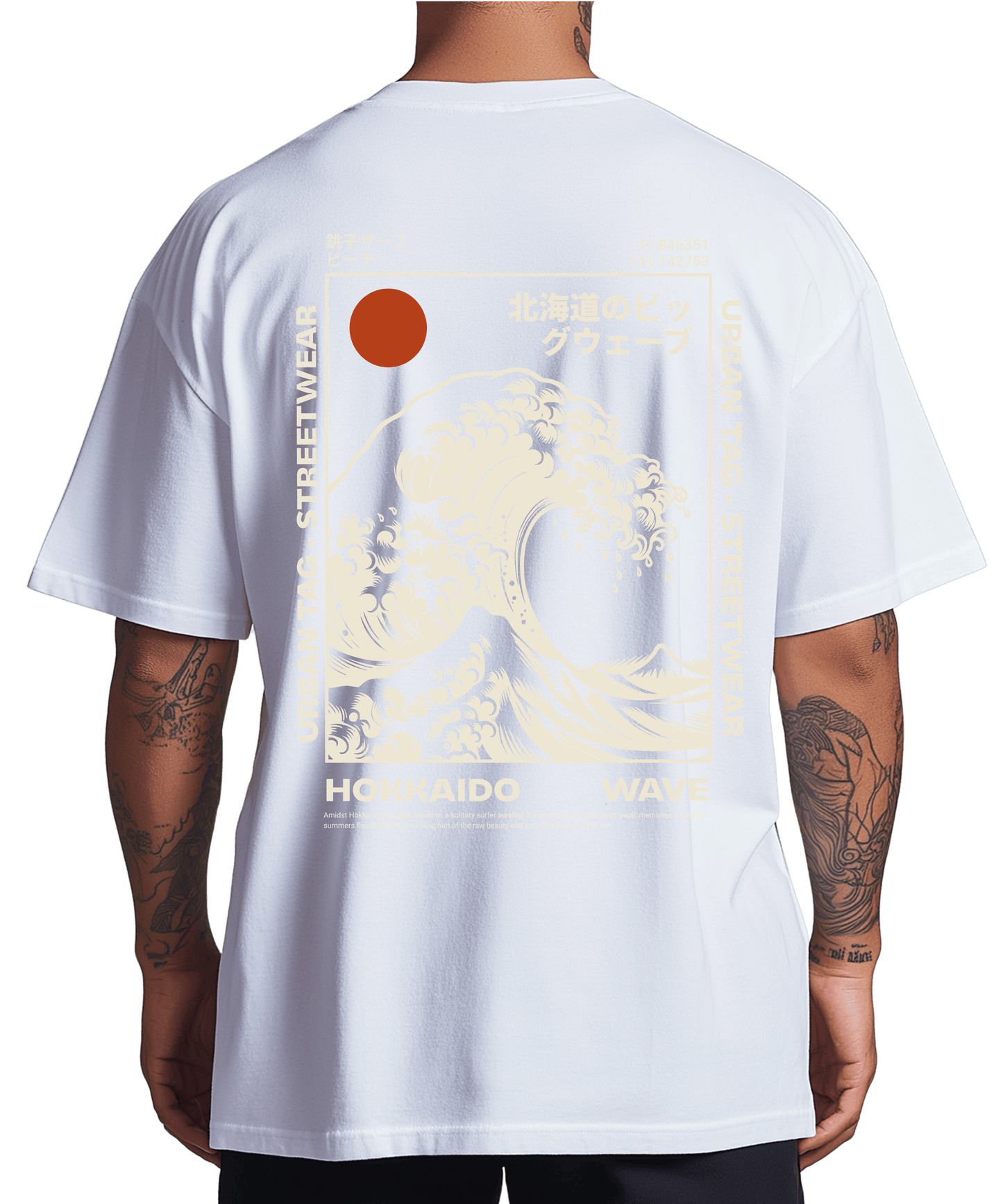 Urban Tag Oversized T-Shirt – "Hokkaido Wave"