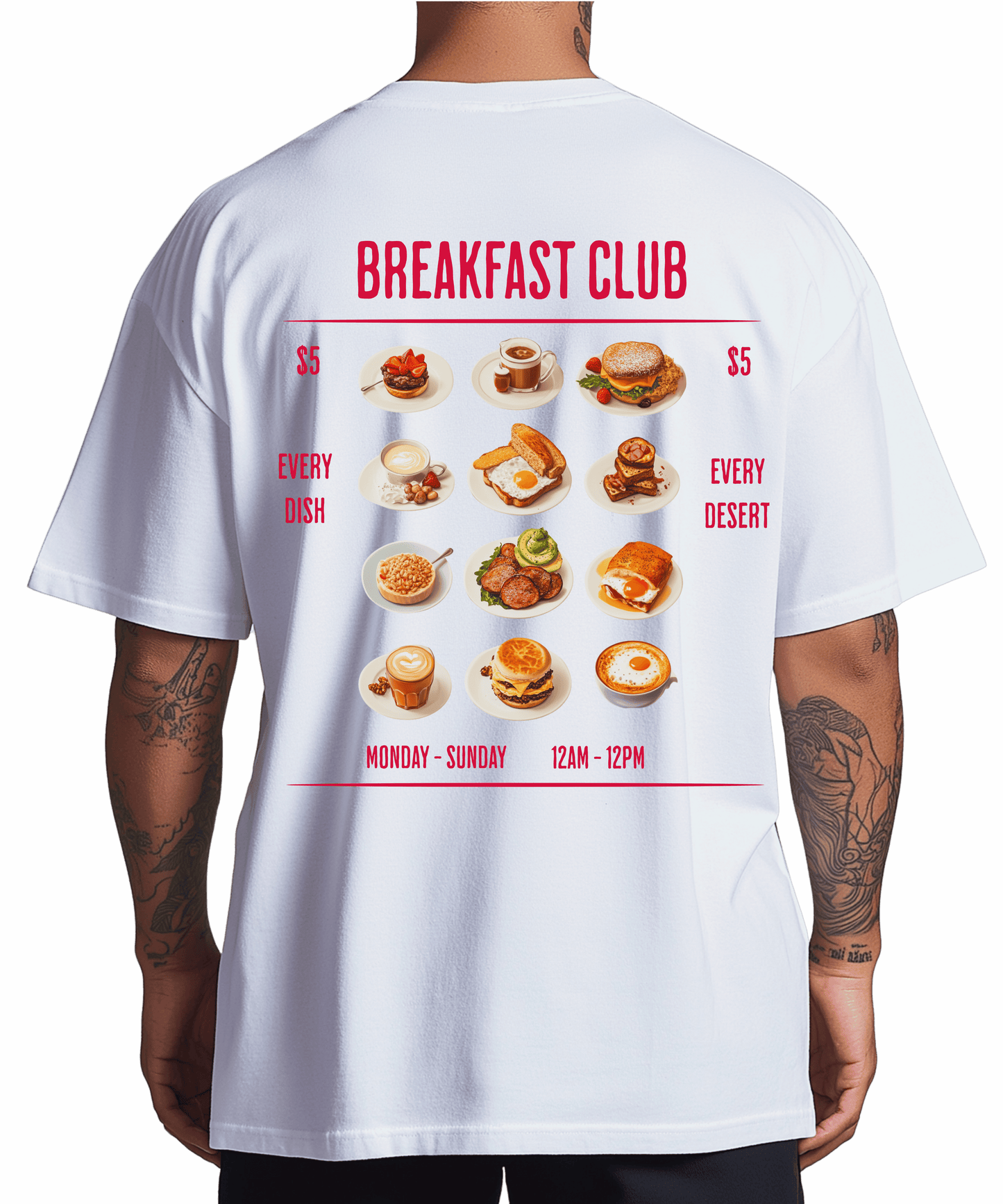 Urban Tag Oversized T-Shirt – "Breakfast Club"