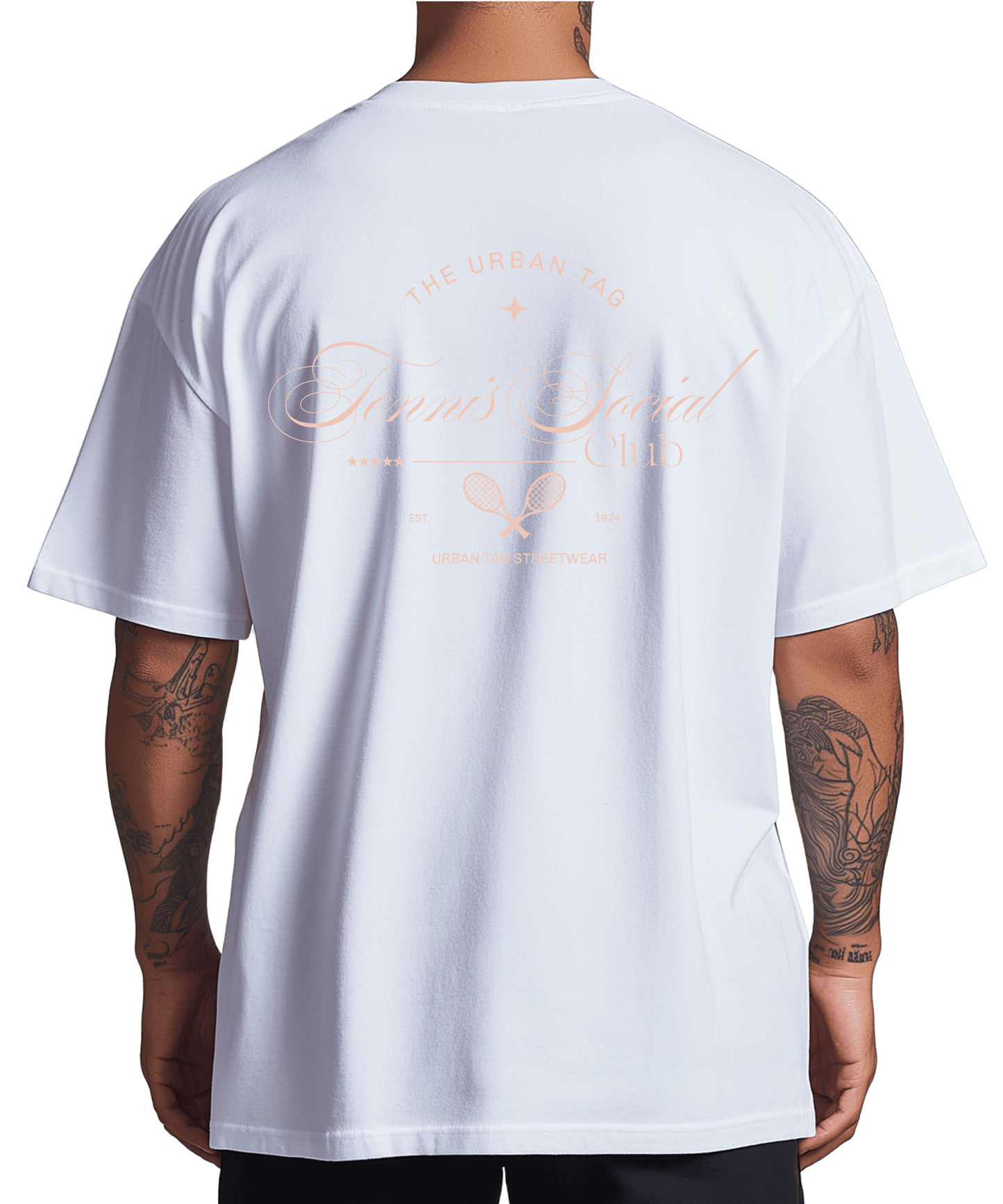 Urban Tag Oversized T-Shirt – "Tennis Social Club"