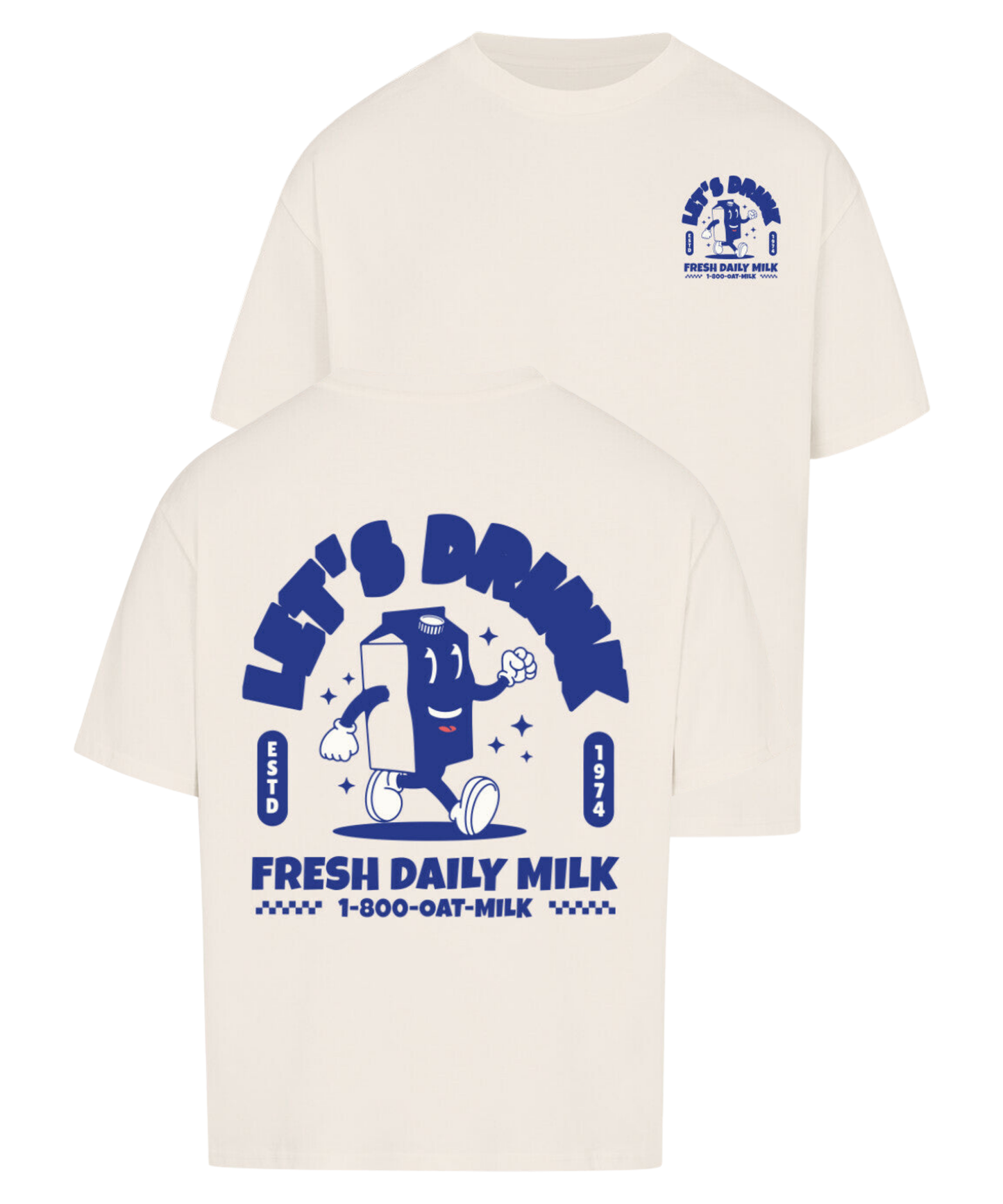 Urban Tag Oversized T-Shirt – "Fresh Daily Milk"