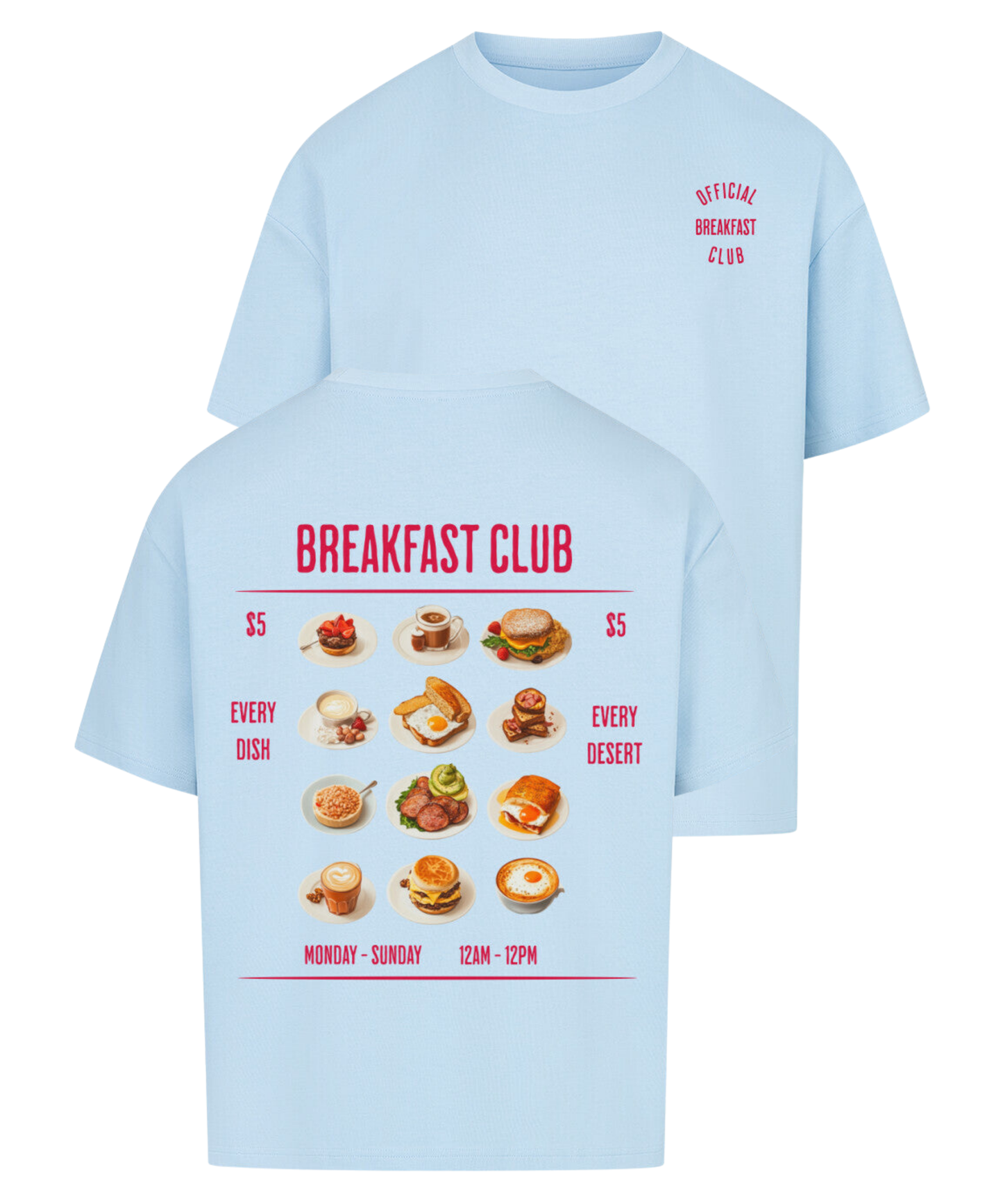 Urban Tag Oversized T-Shirt – "Breakfast Club"
