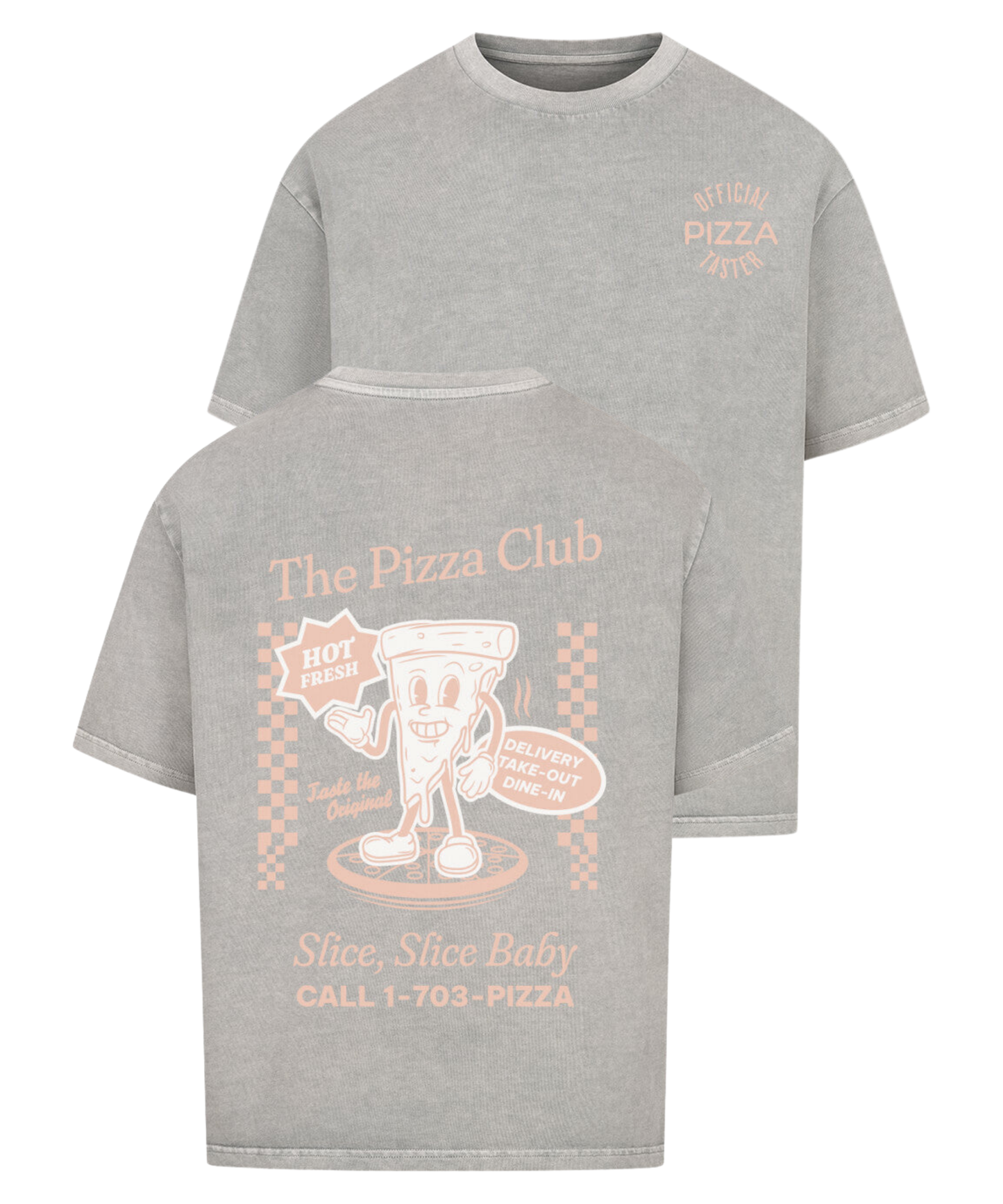 Urban Tag Oversized T-Shirt – "The Pizza Club"
