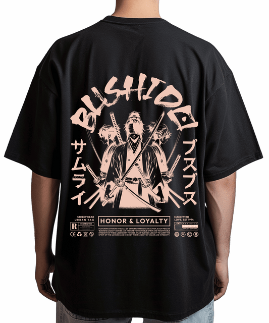 Urban Tag Oversized T-Shirt – "Bushido Samurai"