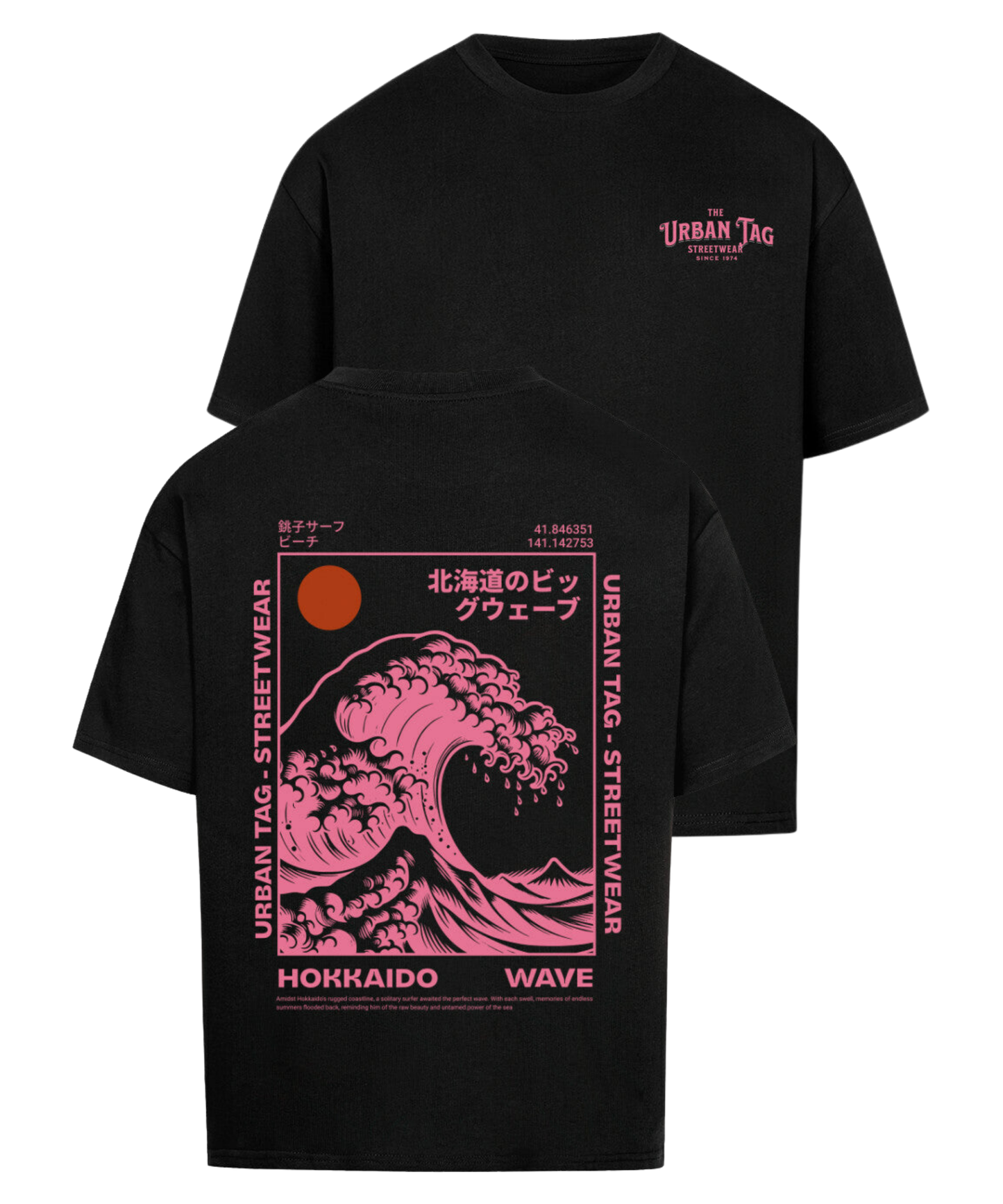 Urban Tag Oversized T-Shirt – "Hokkaido Wave"