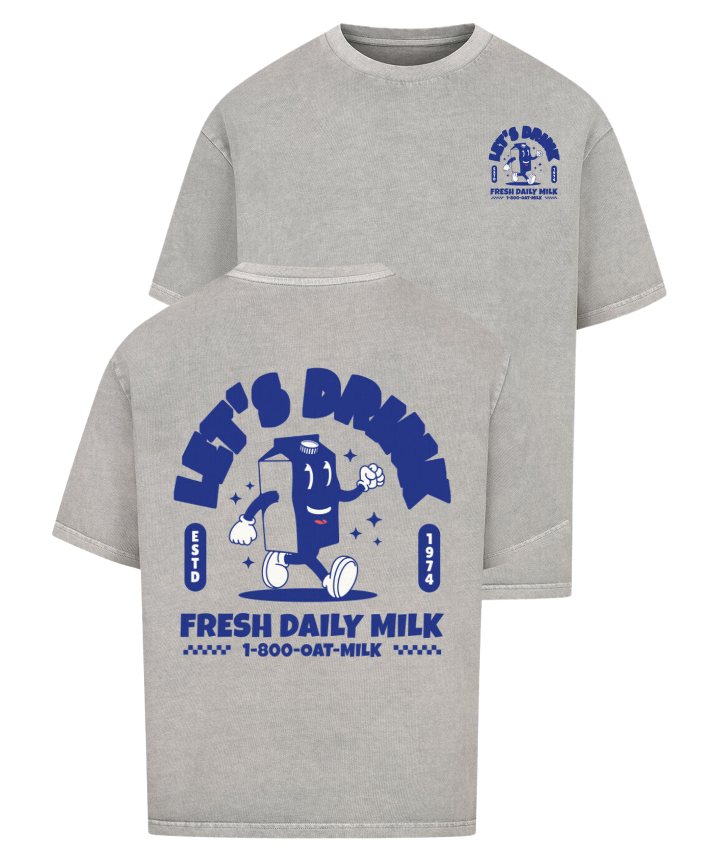 Urban Tag Oversized T-Shirt – "Fresh Daily Milk"