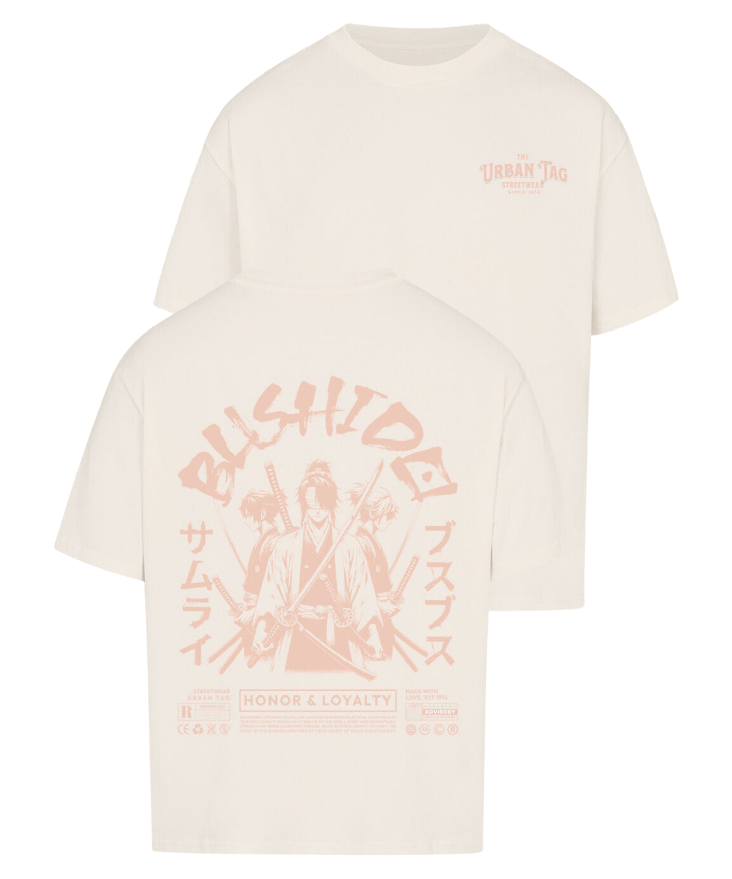 Urban Tag Oversized T-Shirt – "Bushido Samurai"
