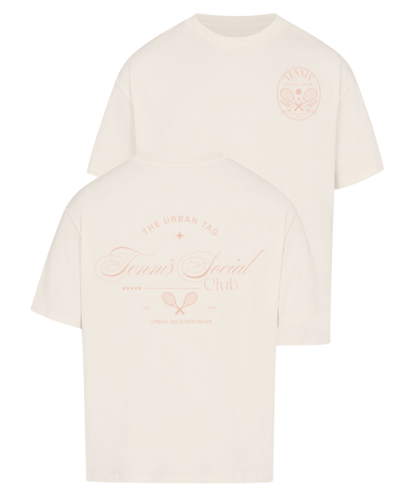 Urban Tag Oversized T-Shirt – "Tennis Social Club"