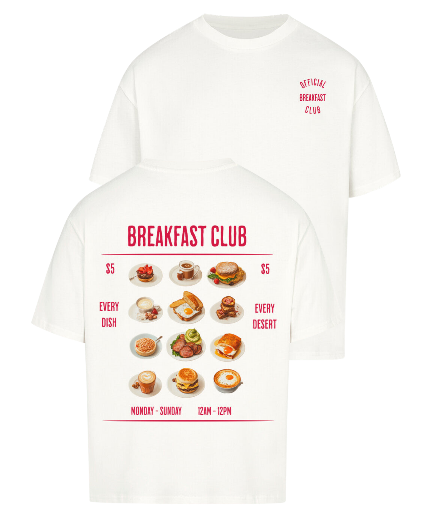 Urban Tag Oversized T-Shirt – "Breakfast Club"