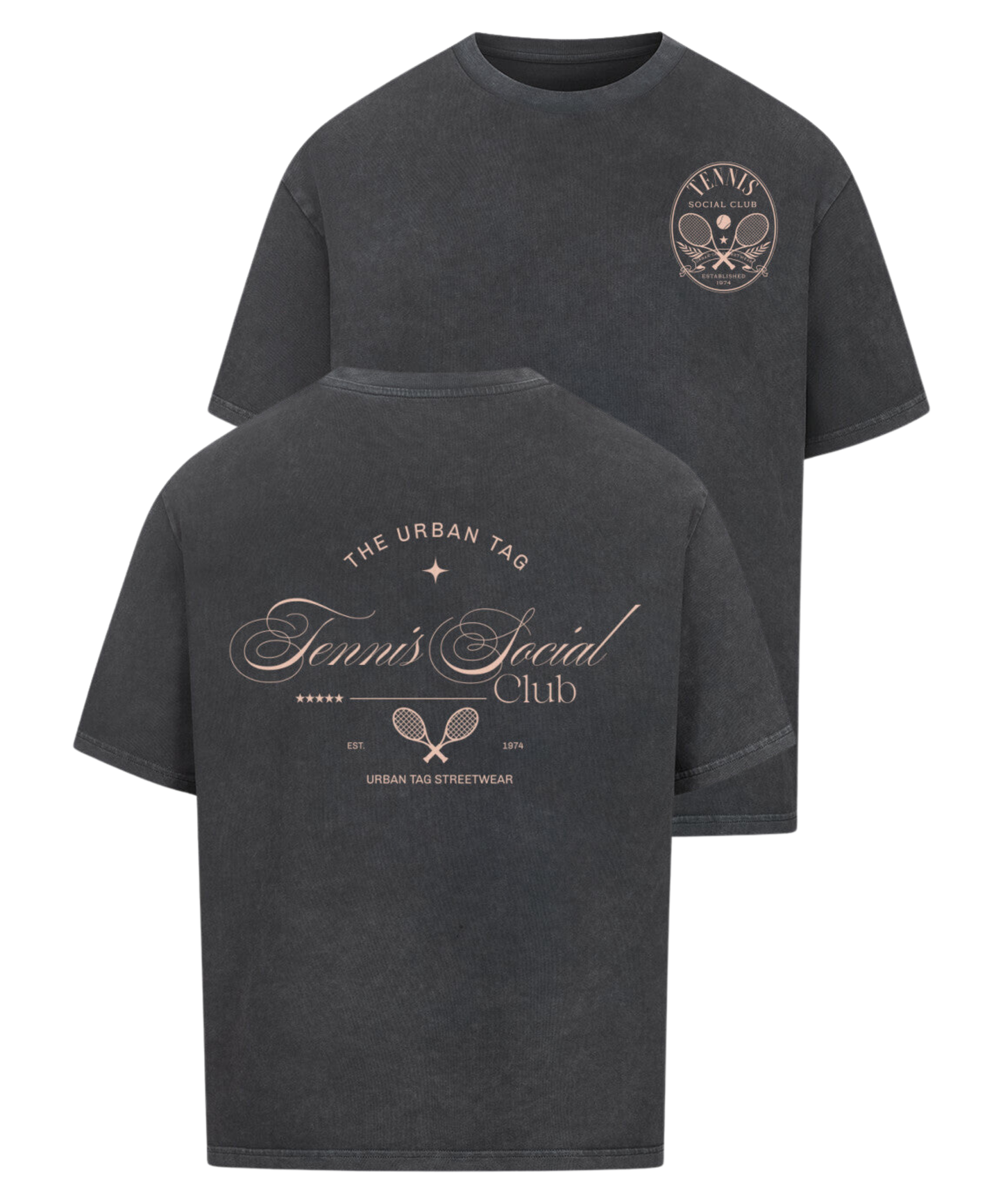 Urban Tag Oversized T-Shirt – "Tennis Social Club"