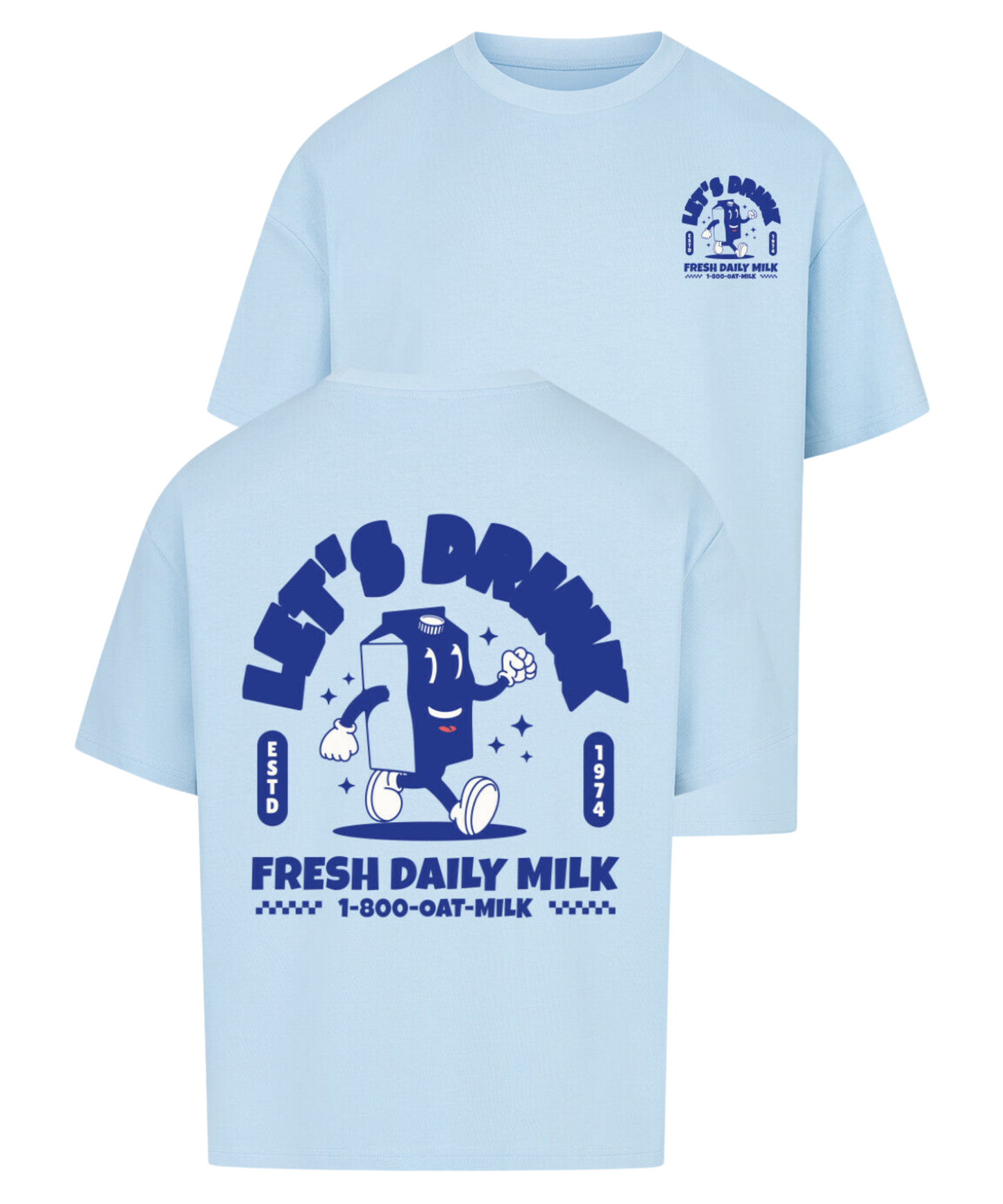 Urban Tag Oversized T-Shirt – "Fresh Daily Milk"