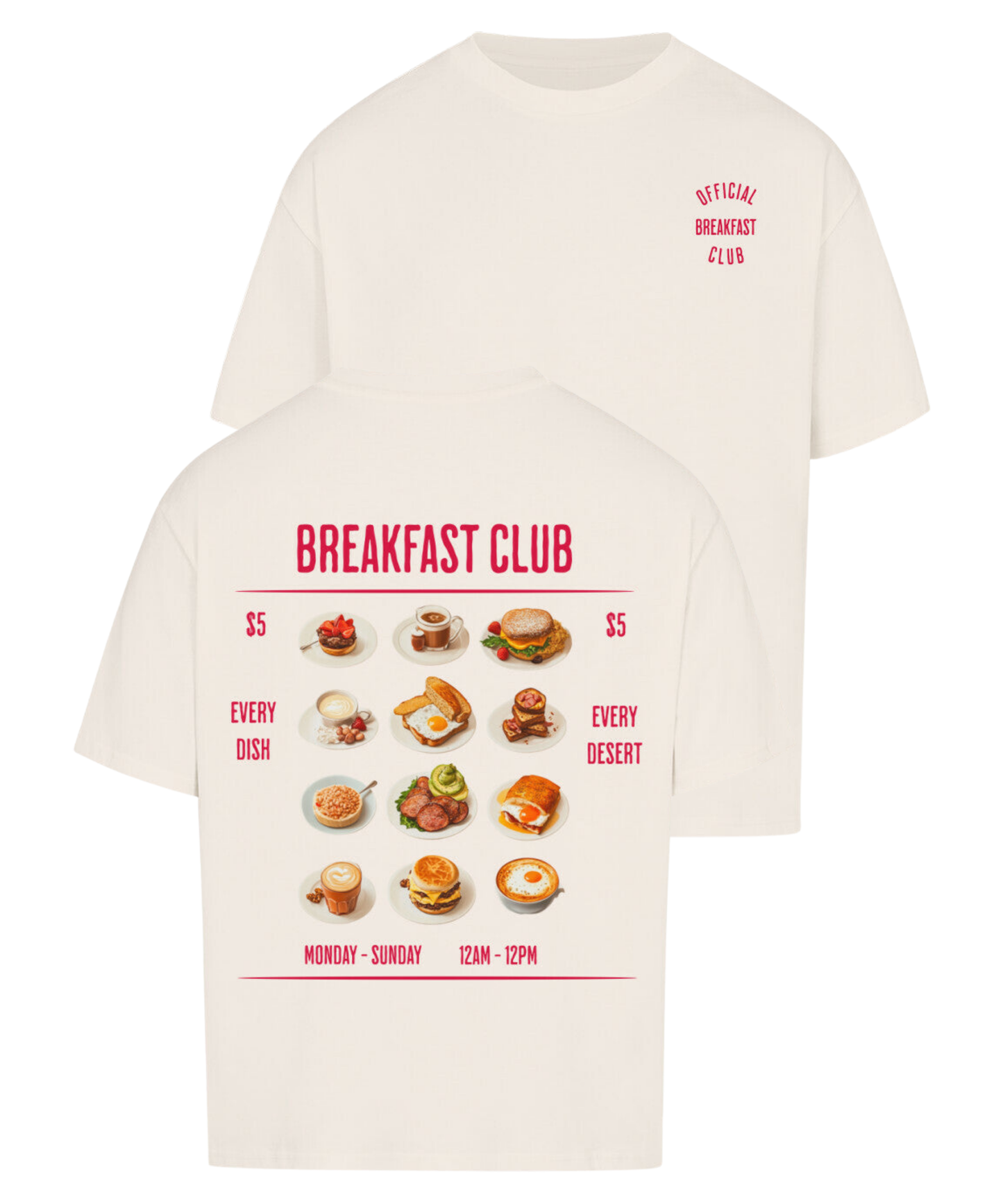 Urban Tag Oversized T-Shirt – "Breakfast Club"