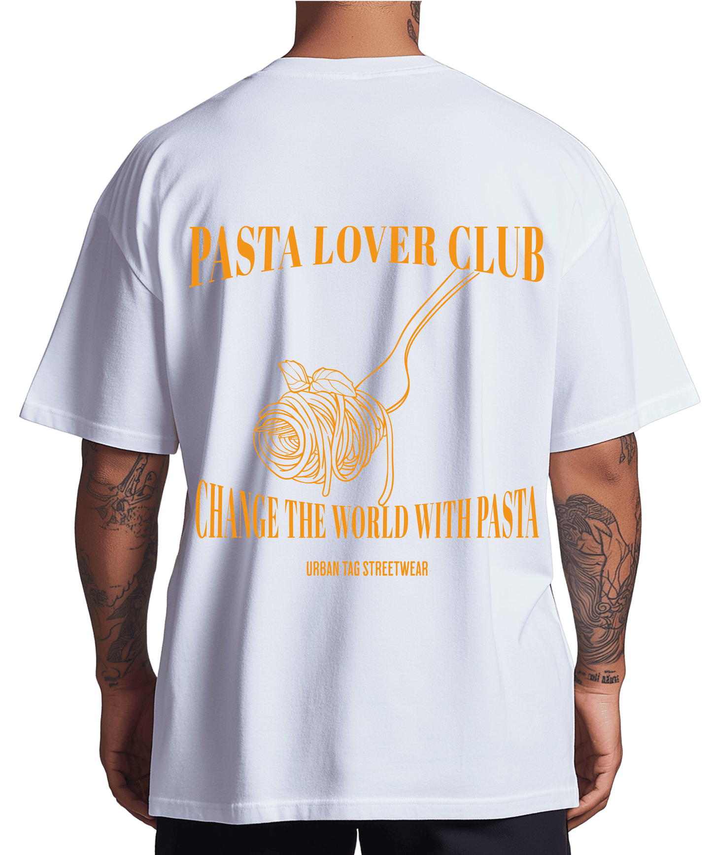 Urban Tag Oversized T-Shirt – "Pasta Lover Club"