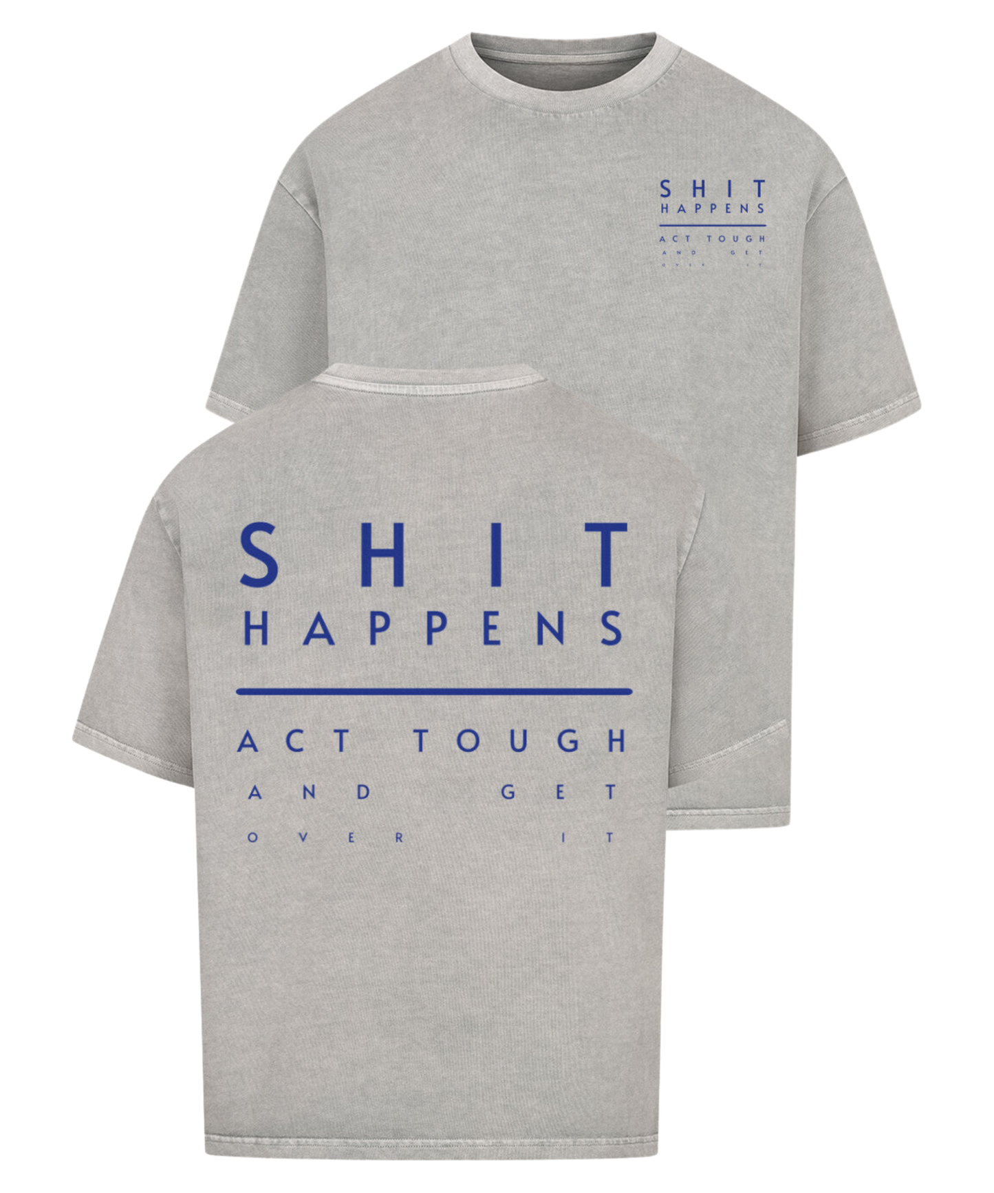 Urban Tag Oversized T-Shirt – "Shit Happens"
