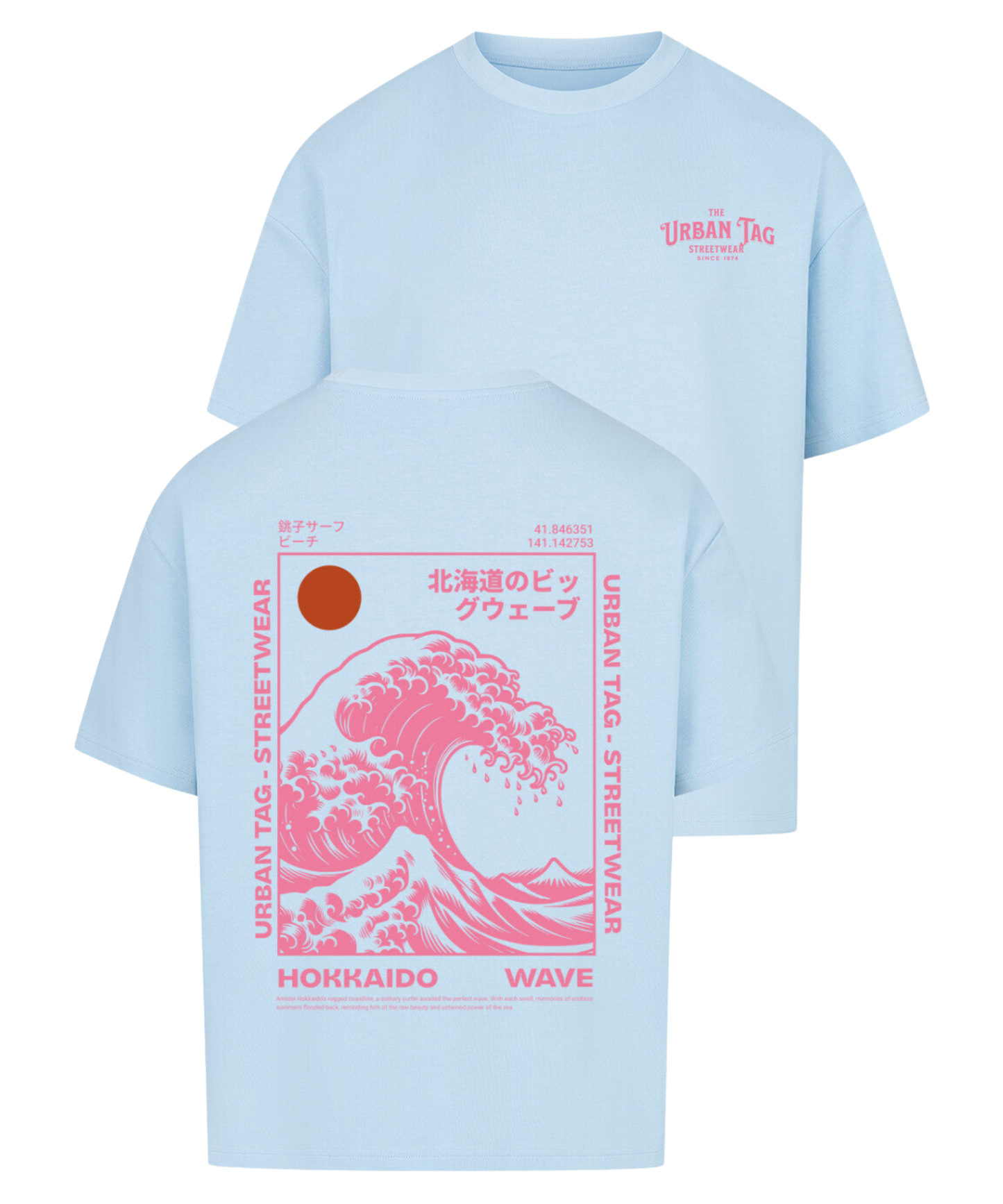 Urban Tag Oversized T-Shirt – "Hokkaido Wave"