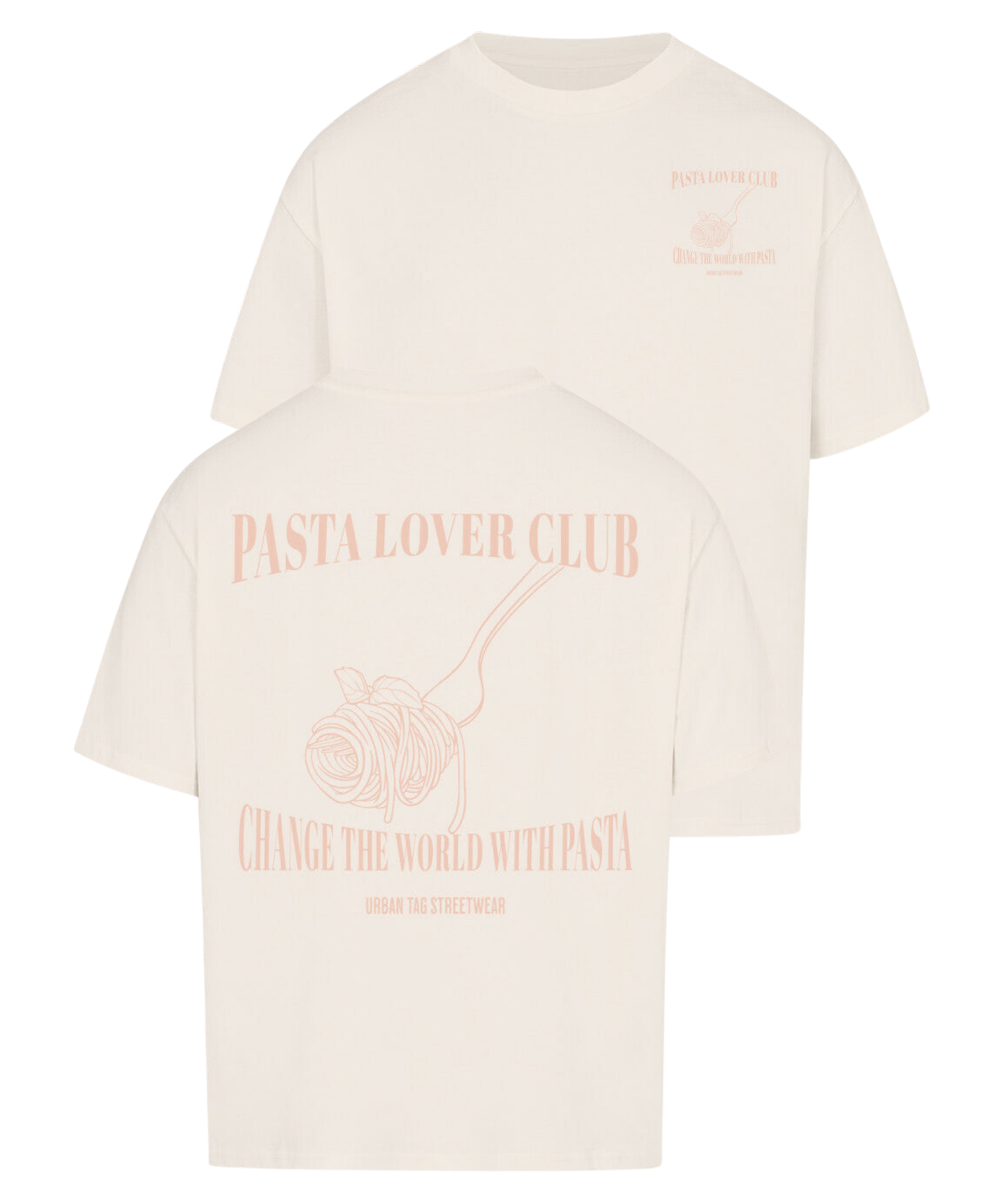 Urban Tag Oversized T-Shirt – "Pasta Lover Club"