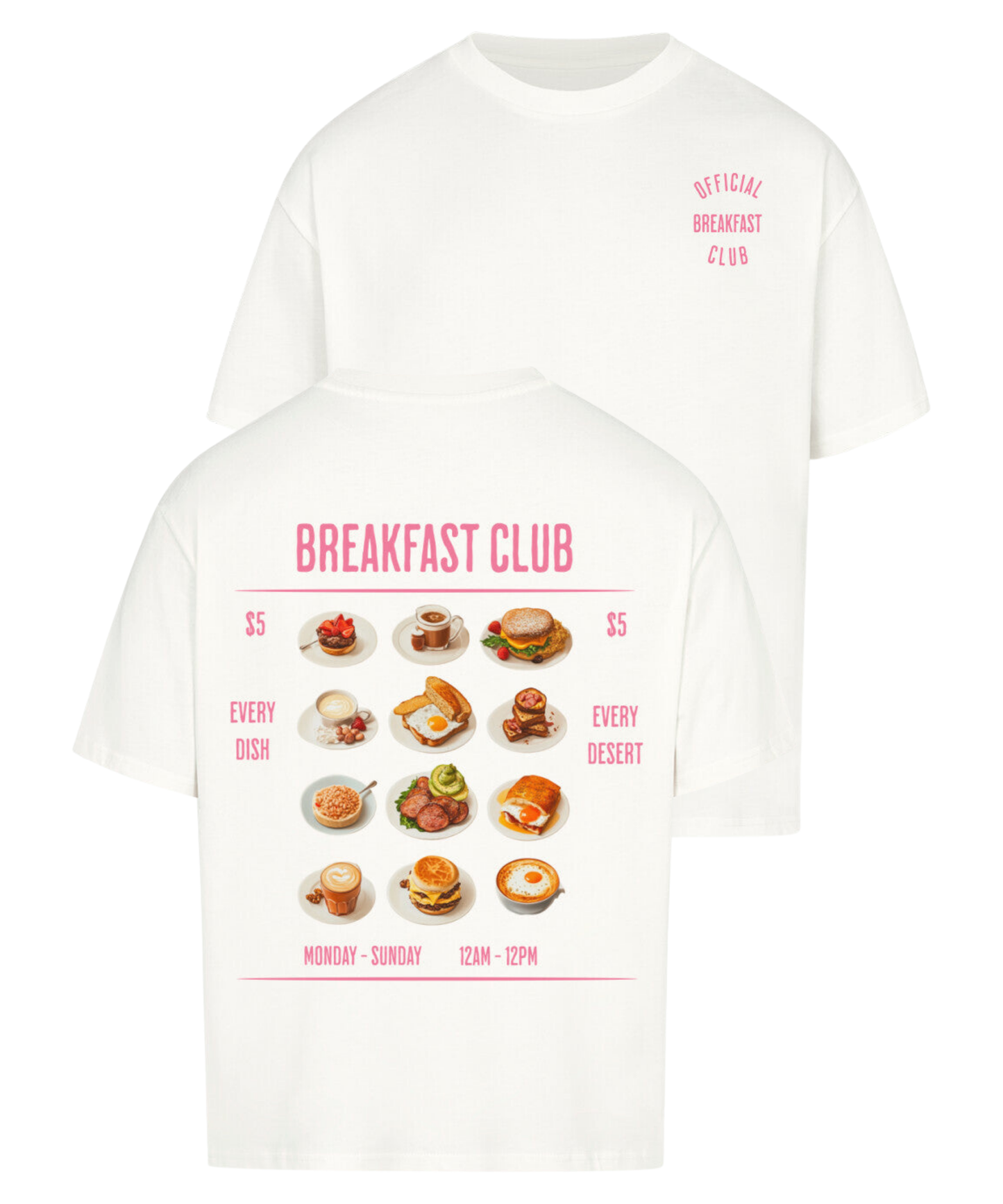 Urban Tag Oversized T-Shirt – "Breakfast Club"